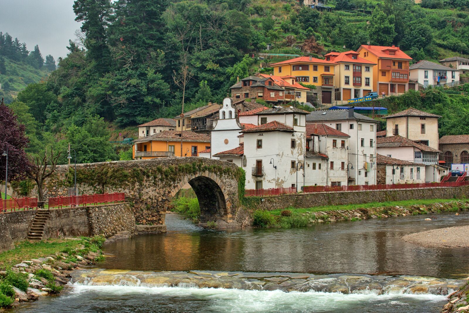 Nikon D3400 sample photo. Bridge, church, river photography
