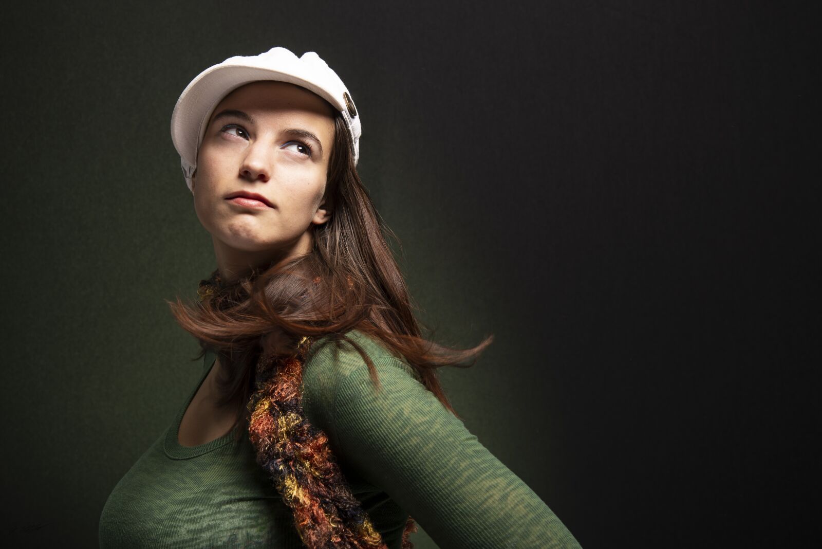 Nikon D600 sample photo. Hair flip, portrait, green photography