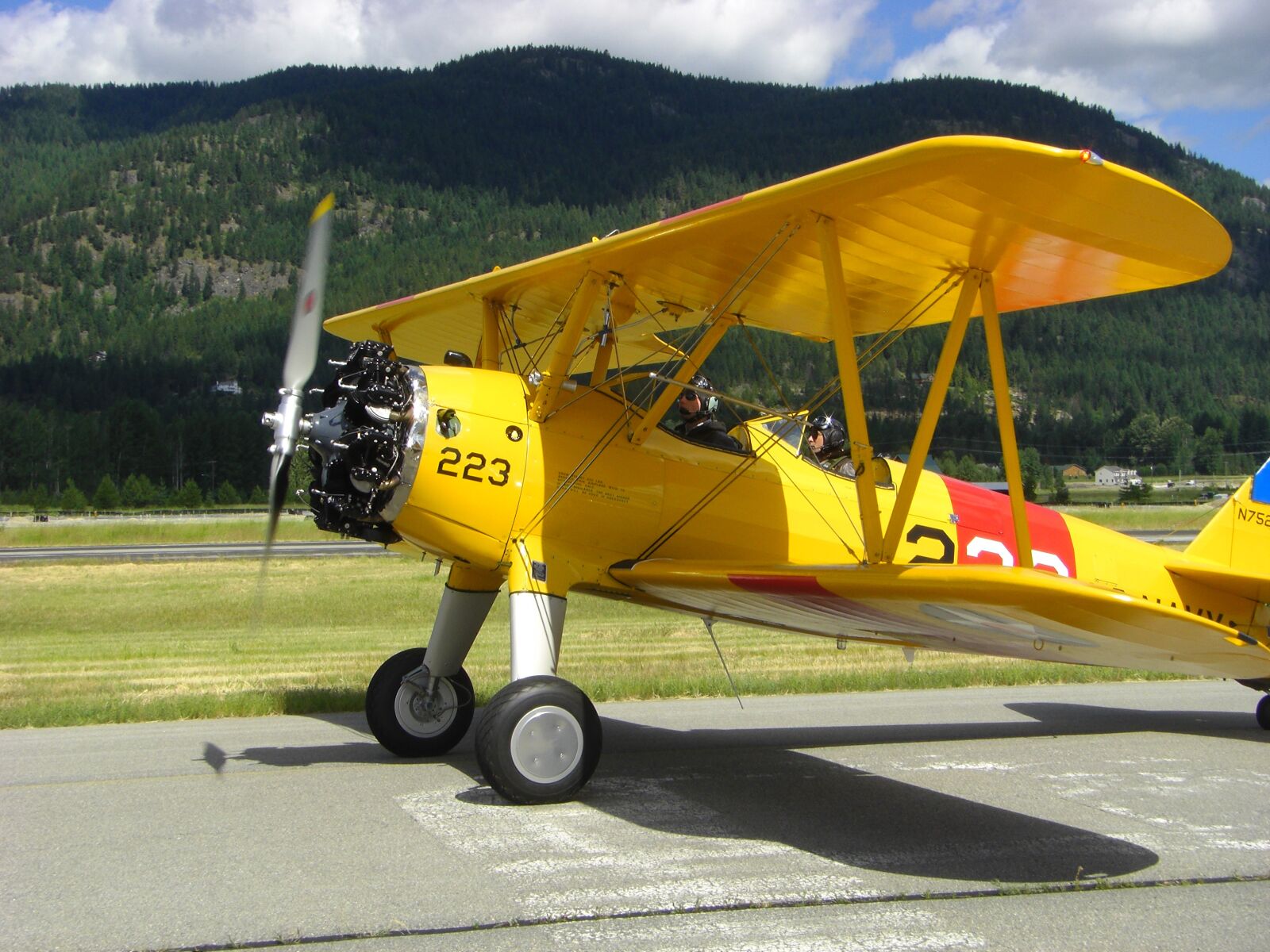 CASIO EX-V8 sample photo. Tiger moth, biplane, aircraft photography