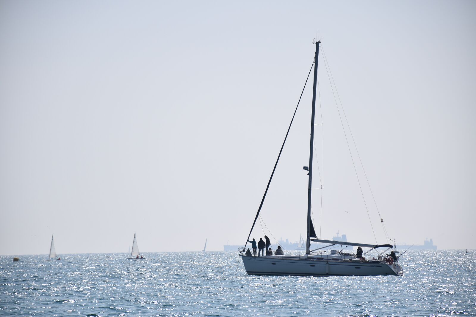 Nikon D5500 sample photo. Sailboat, spain, barcelona photography