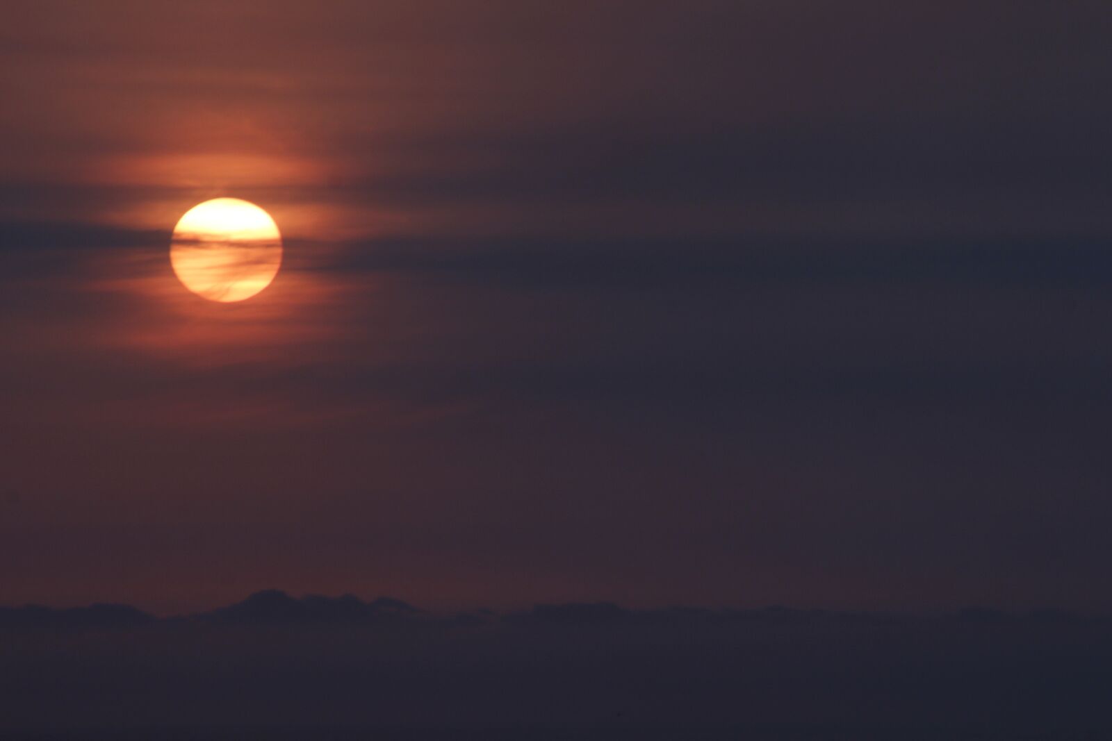 Canon EOS 600D (Rebel EOS T3i / EOS Kiss X5) sample photo. Sun, mountains, sunset photography