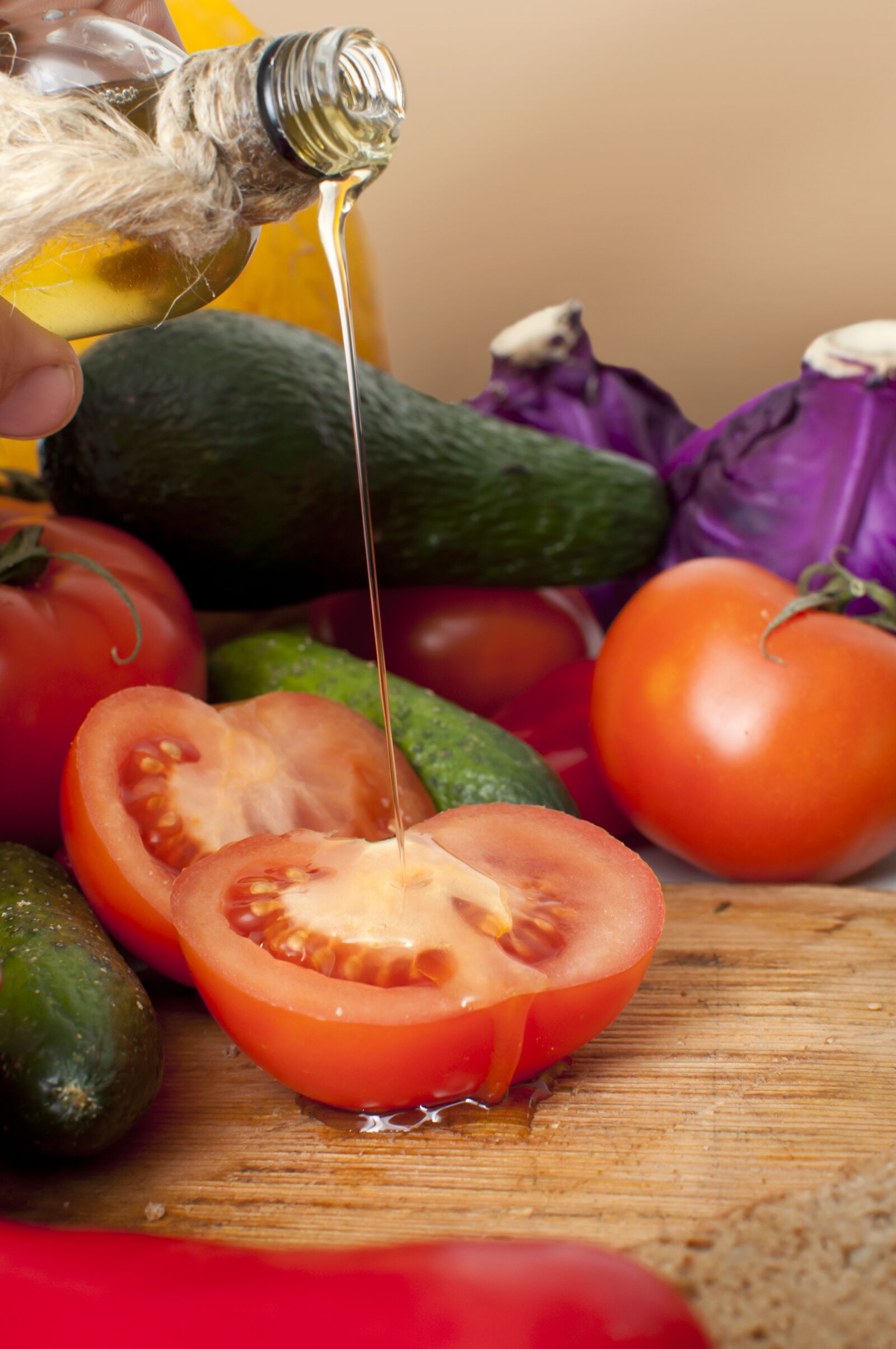 Nikon D90 sample photo. Red, olive, oil photography