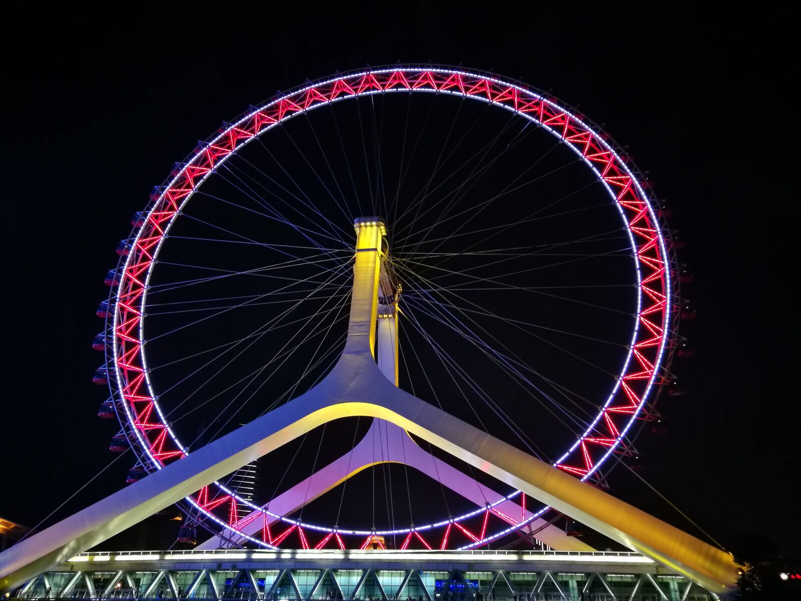 HUAWEI P9 sample photo. Tianjin, the ferris wheel photography