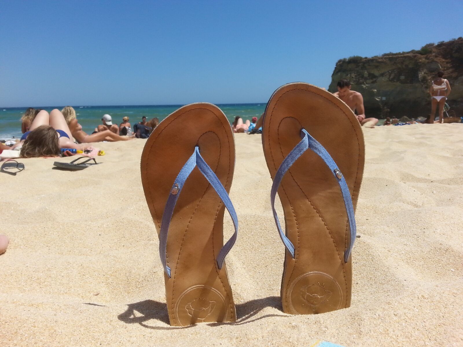 Samsung Galaxy S3 sample photo. Portugal, beach, flip flops photography