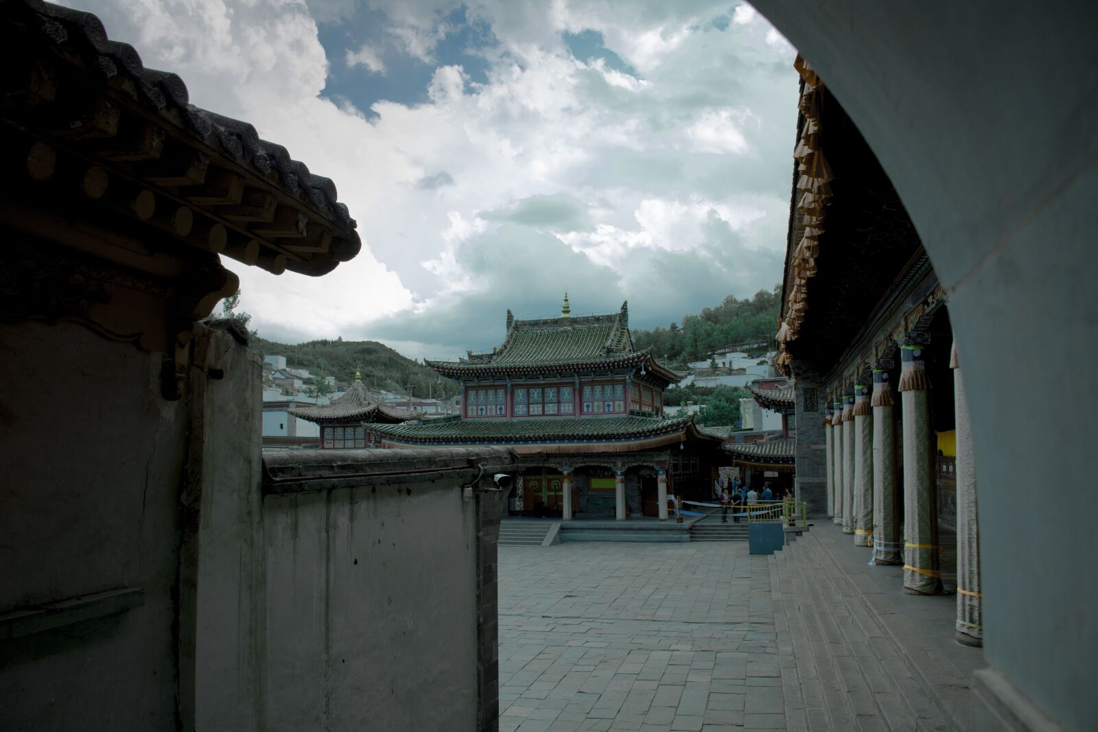 Nikon D7100 sample photo. Temple, sky, tibet photography