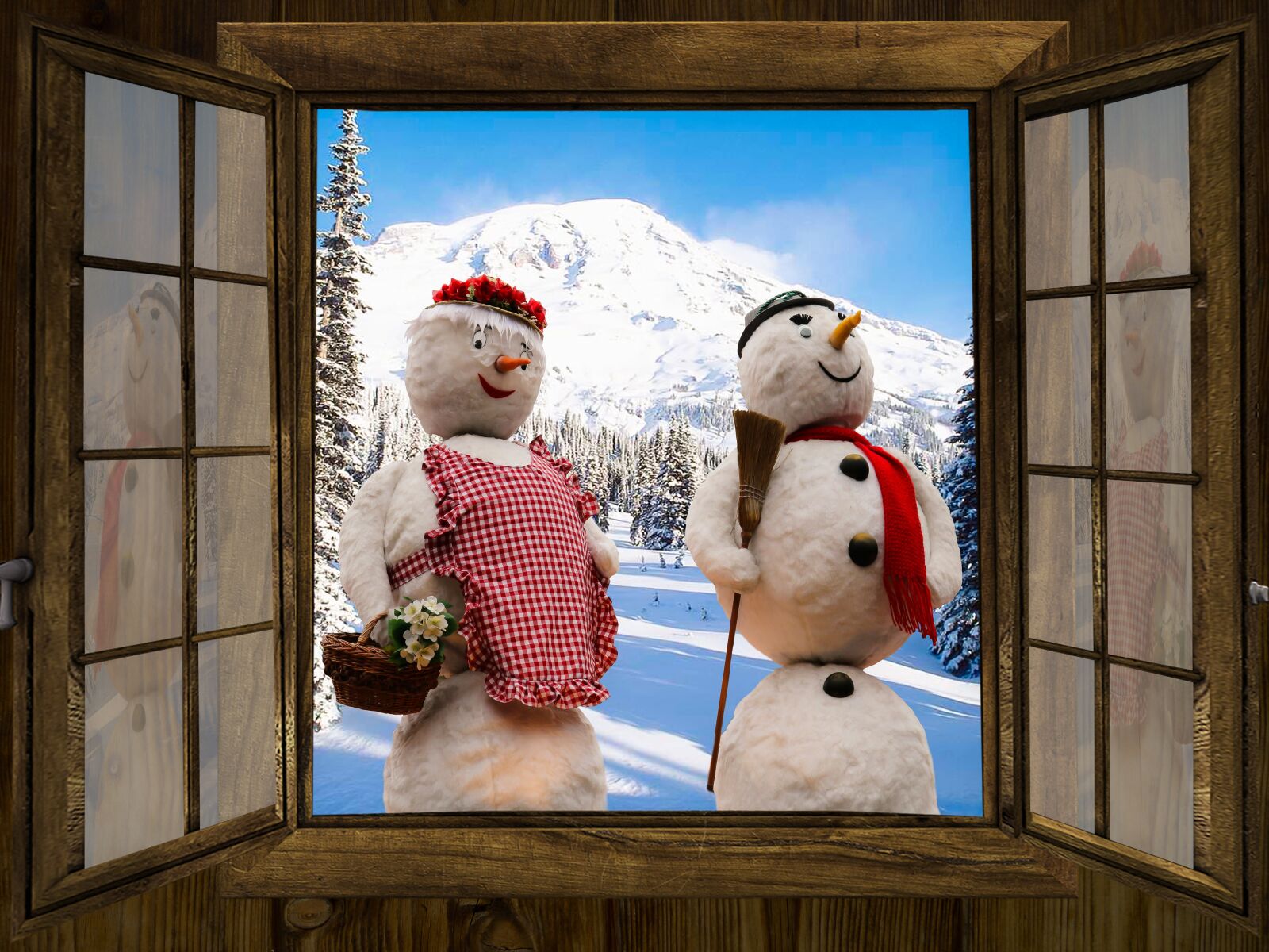 Canon PowerShot SX710 HS sample photo. Winter, snowman, wintry photography