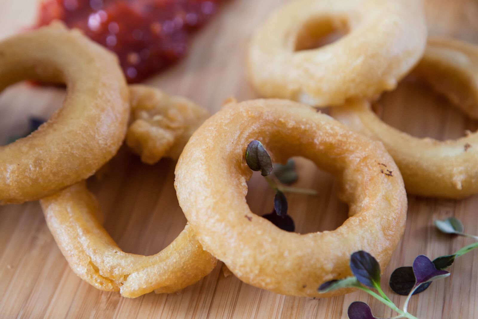 Canon EOS 5D Mark II sample photo. Onion rings, food, fried photography