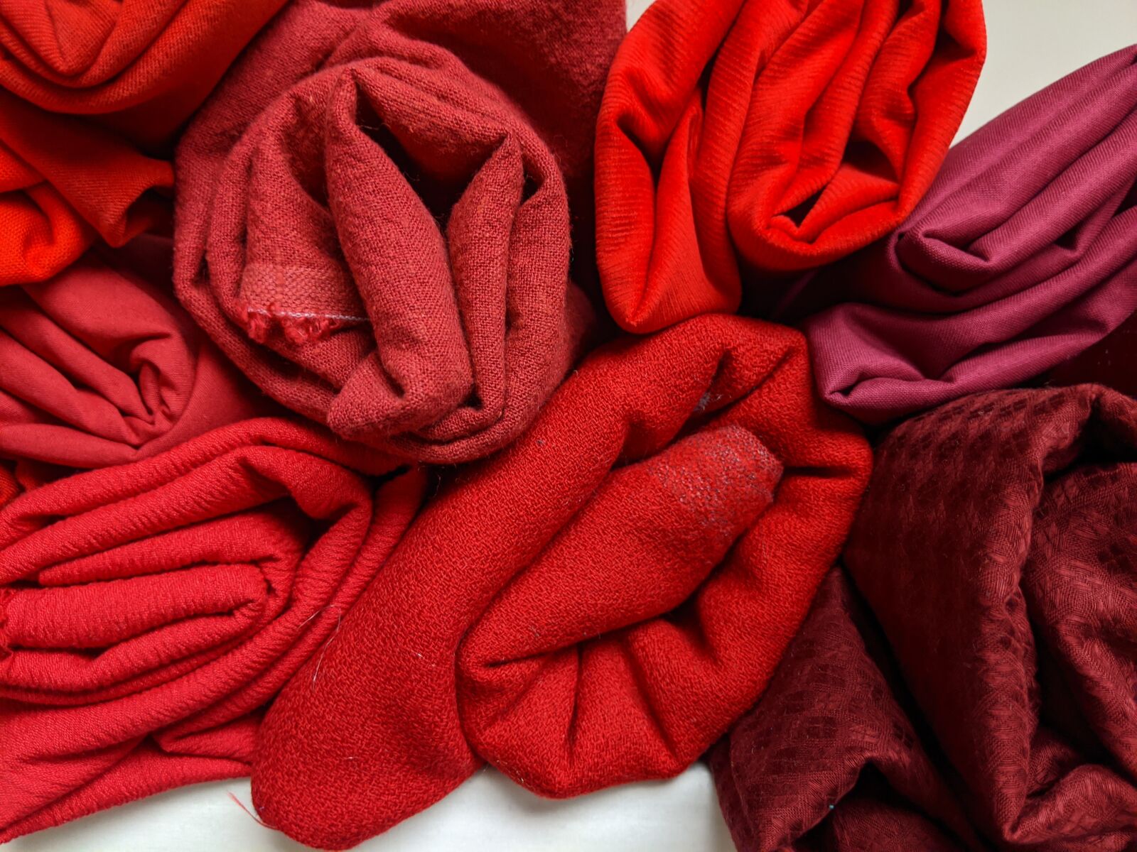 Google Pixel 3 sample photo. Red, fabric, cloth photography