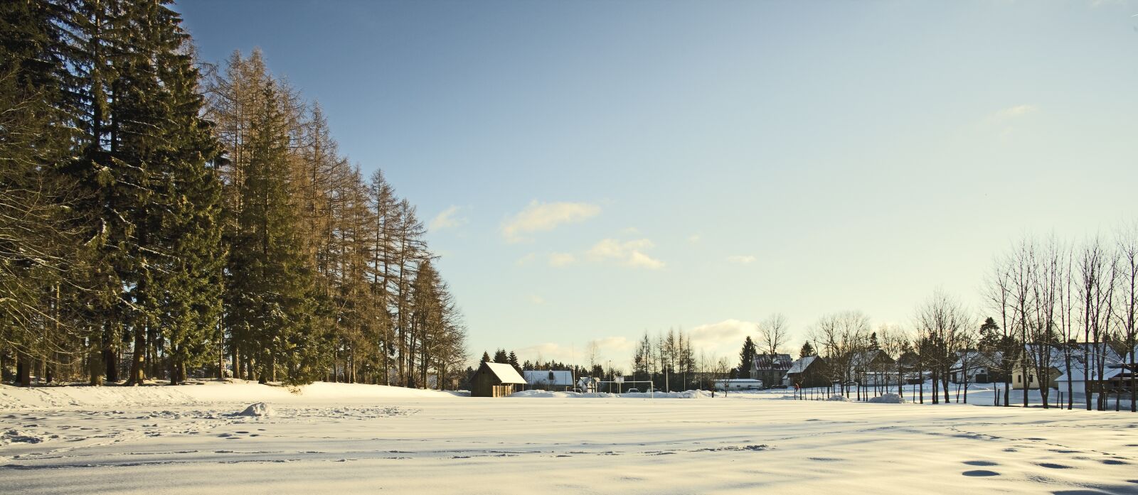 Canon EOS-1Ds Mark III sample photo. Winter, village, snow photography