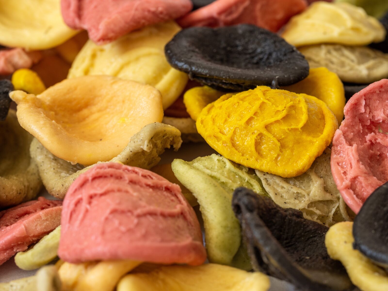 Olympus OM-D E-M10 III sample photo. Pasta, colors, black photography