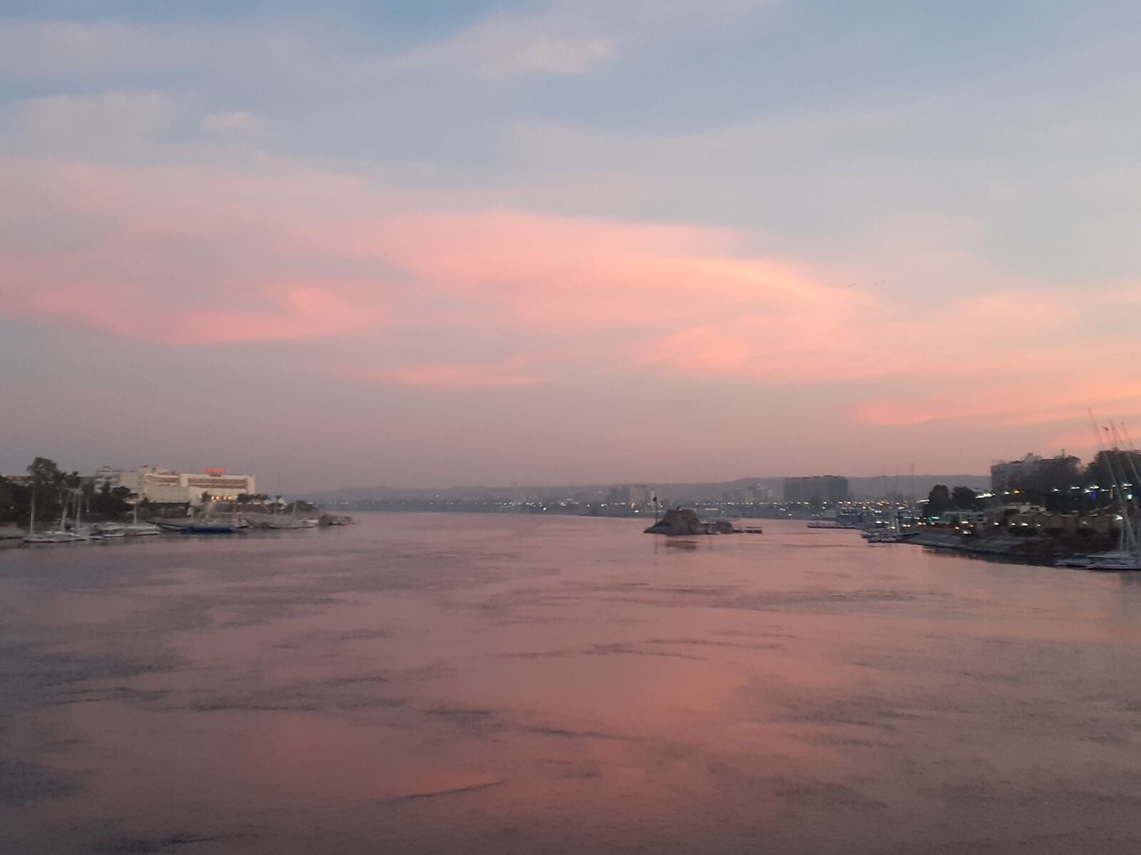 Samsung SM-A202F sample photo. Nile, sunset, egypt photography