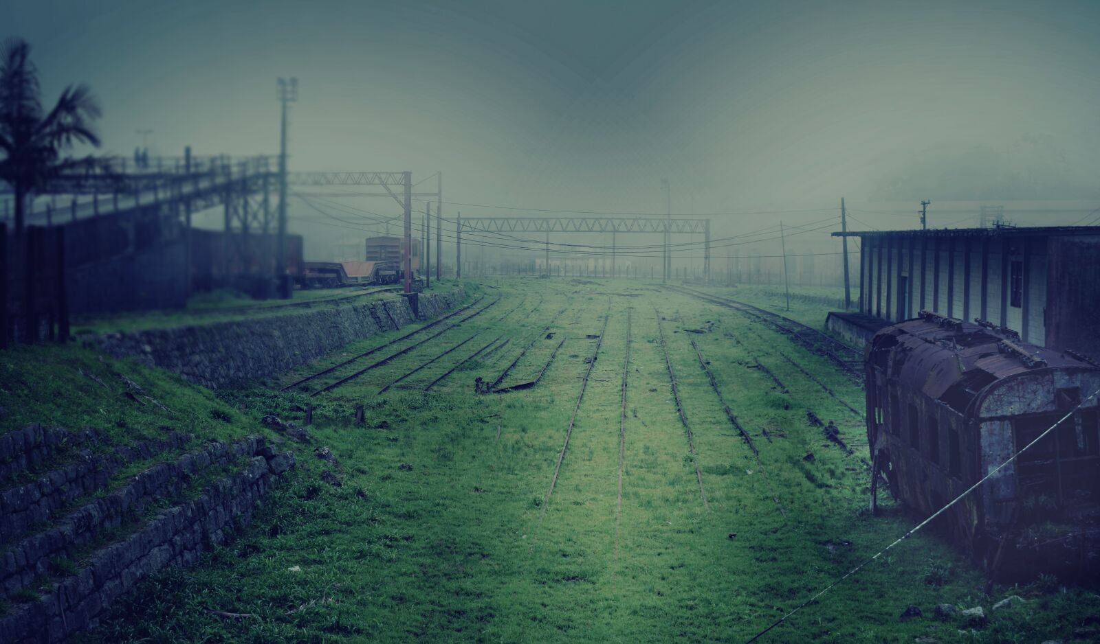 Nikon D5300 sample photo. Station, train, destroyed photography