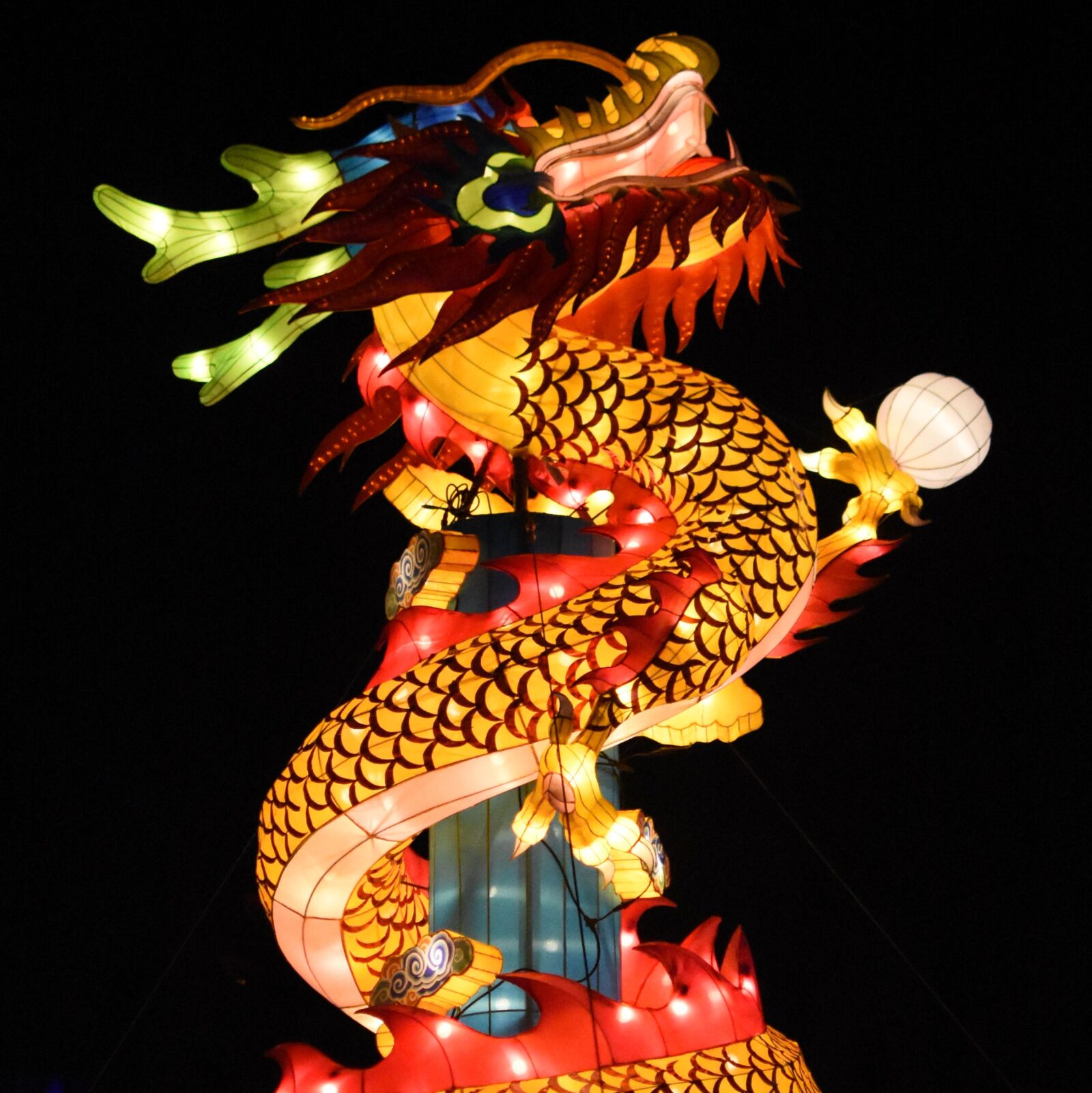 Nikon D7200 sample photo. Dragon, chinese dragon, lighting photography
