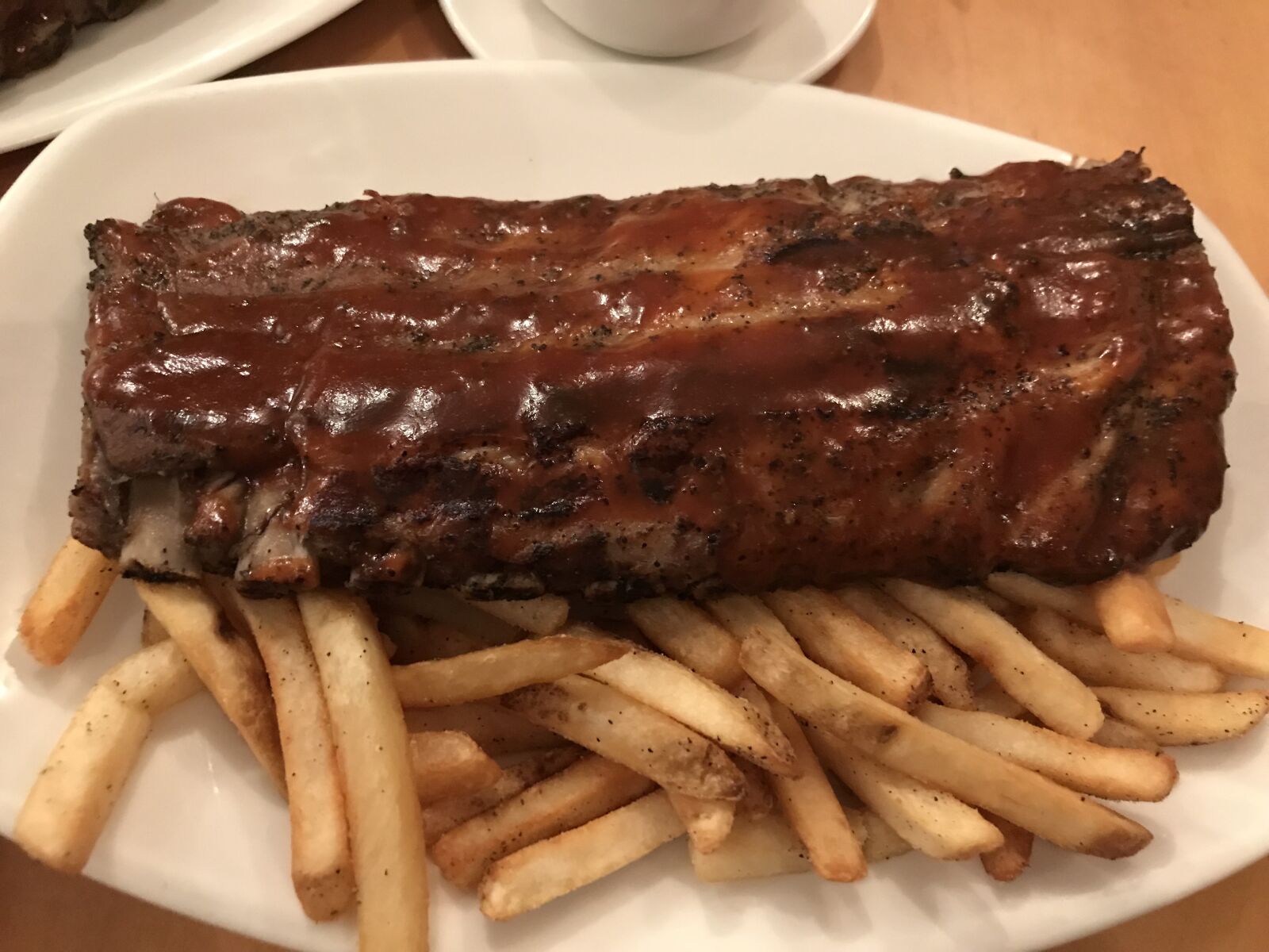 iPhone 7 back camera 3.99mm f/1.8 sample photo. Food, ribs, grilled photography