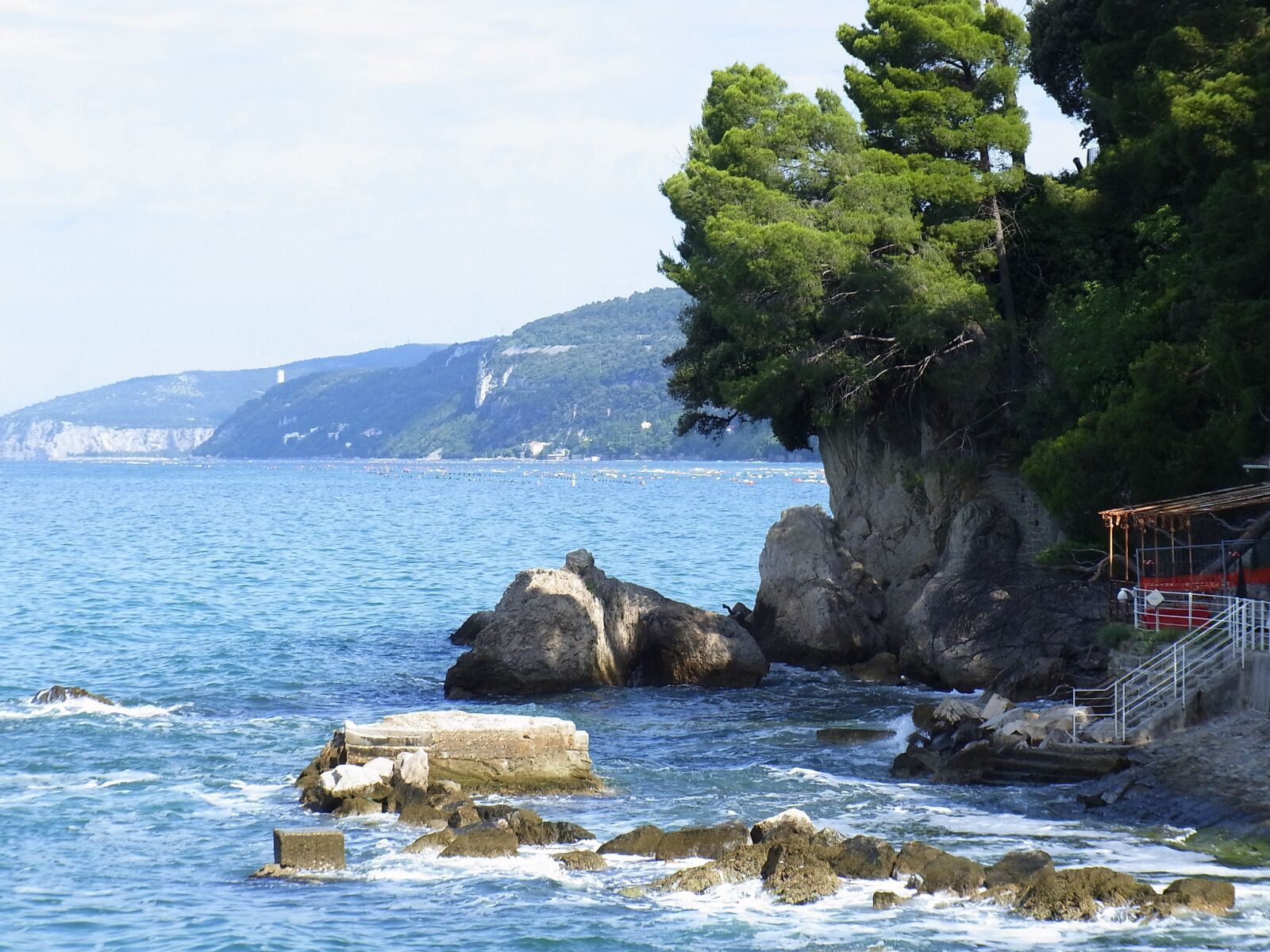 Ricoh CX3 sample photo. Sea, rock, lake photography
