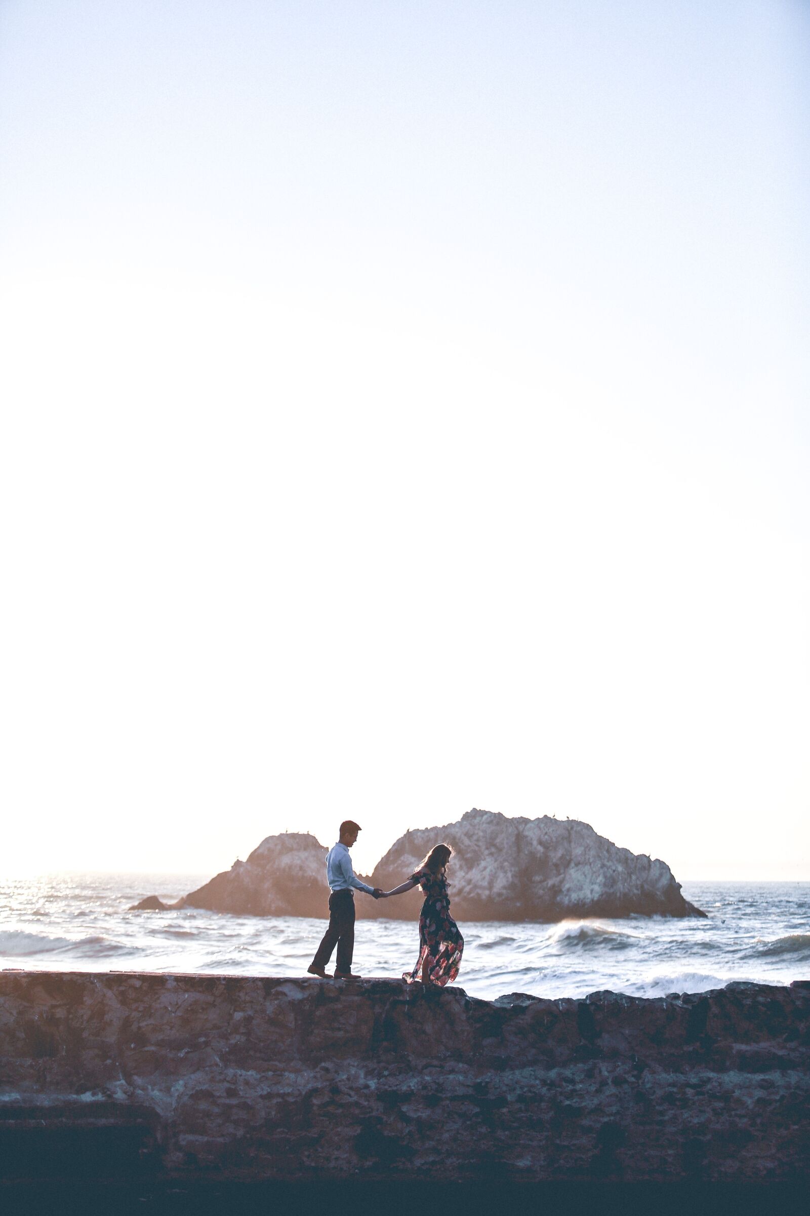Canon EOS 5D Mark III + Canon EF 70-200mm F2.8L USM sample photo. Couple, engagement, sunset photography