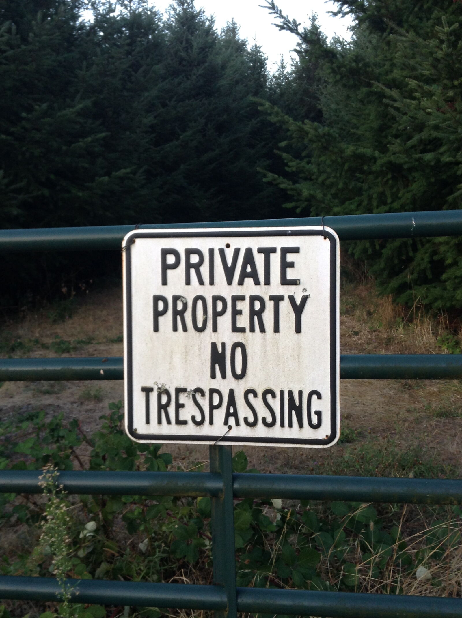 Apple iPod touch sample photo. No, trespassing, sign photography