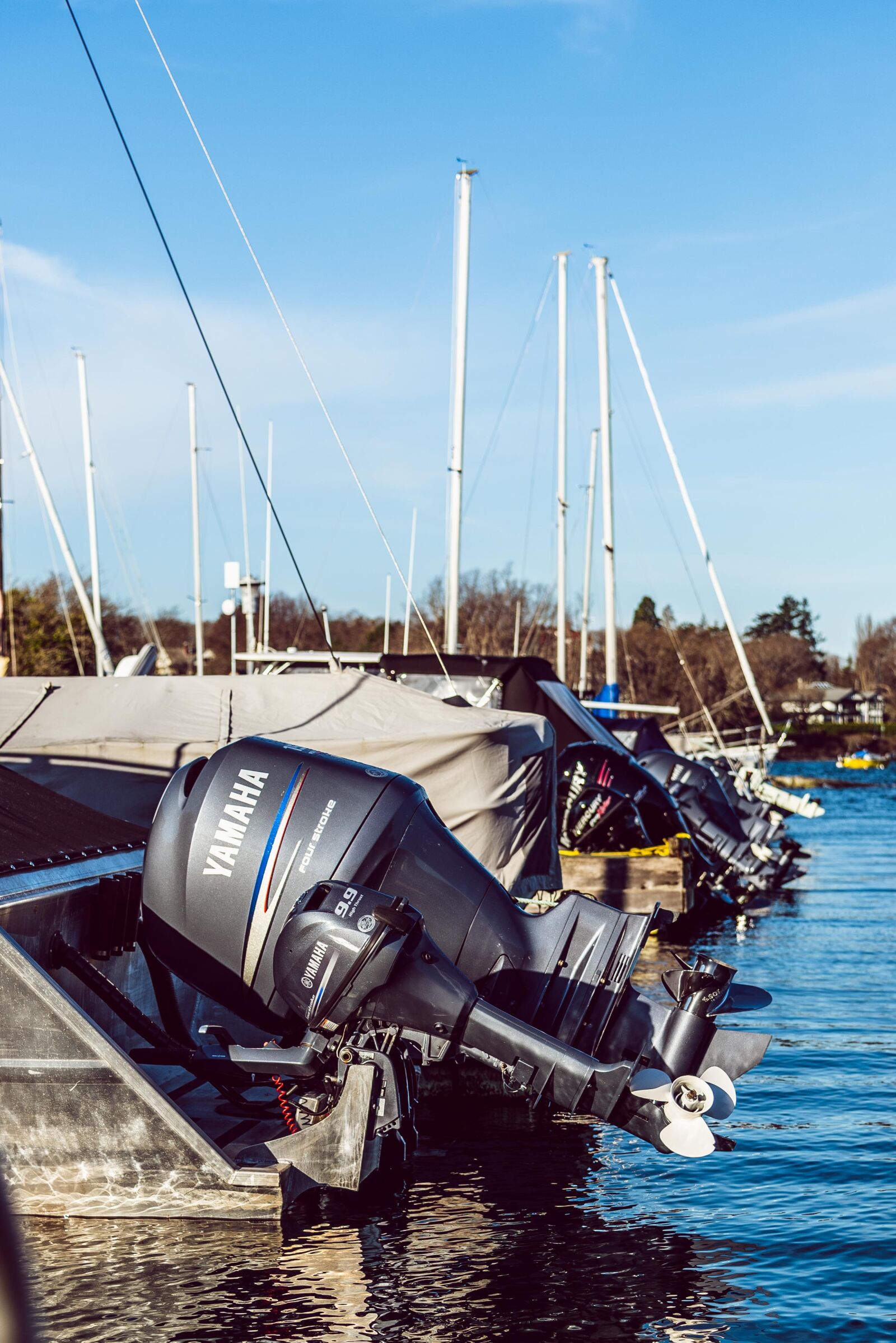 Nikon D750 sample photo. Marina, boats, back photography