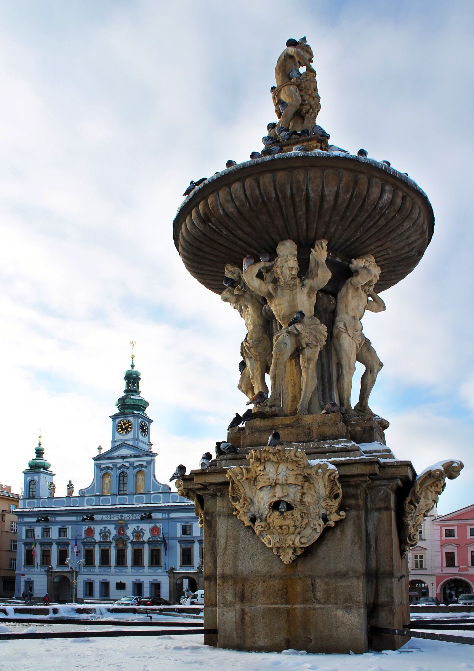 Canon EOS 1100D (EOS Rebel T3 / EOS Kiss X50) sample photo. Fountain, town hall, czech photography