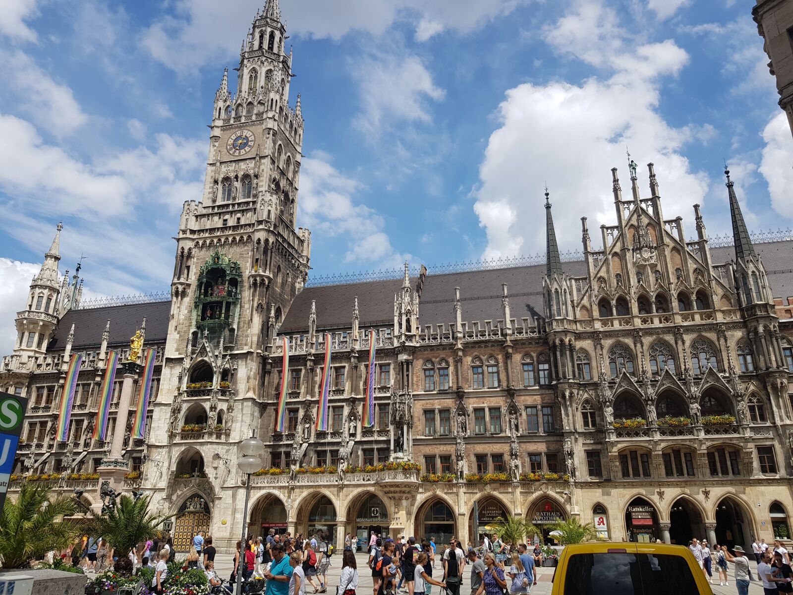 Samsung SM-N950F sample photo. Munich, marienplatz, town hall photography