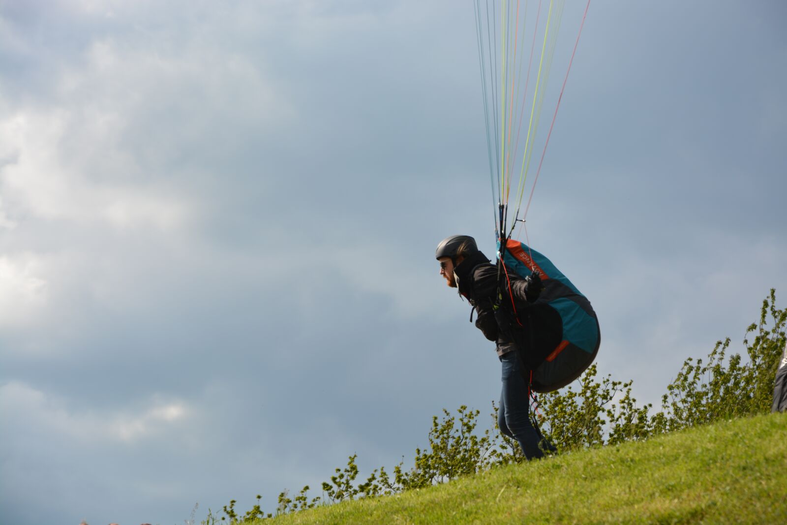 Nikon D5200 sample photo. Paragliding, paraglider takes to photography