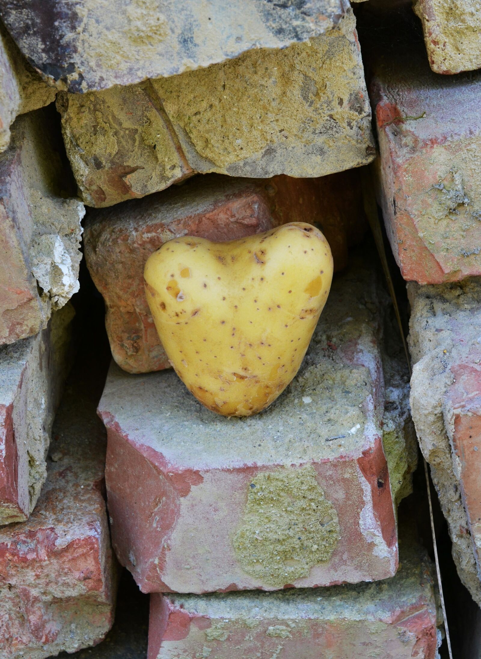 Nikon D3100 sample photo. Heart, potato, love photography