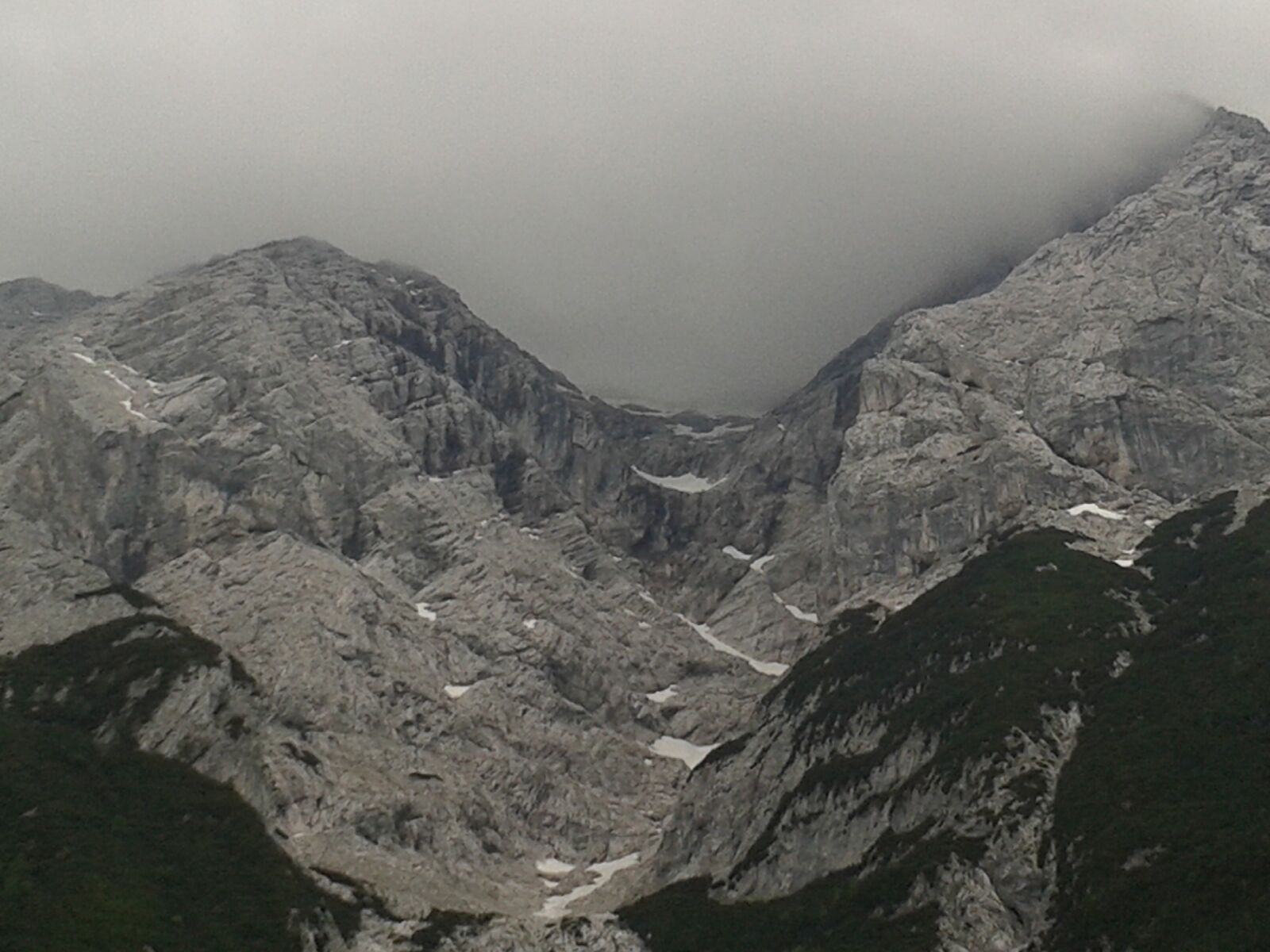 Samsung Galaxy S3 Mini sample photo. Alps, fog, mountains, peak photography