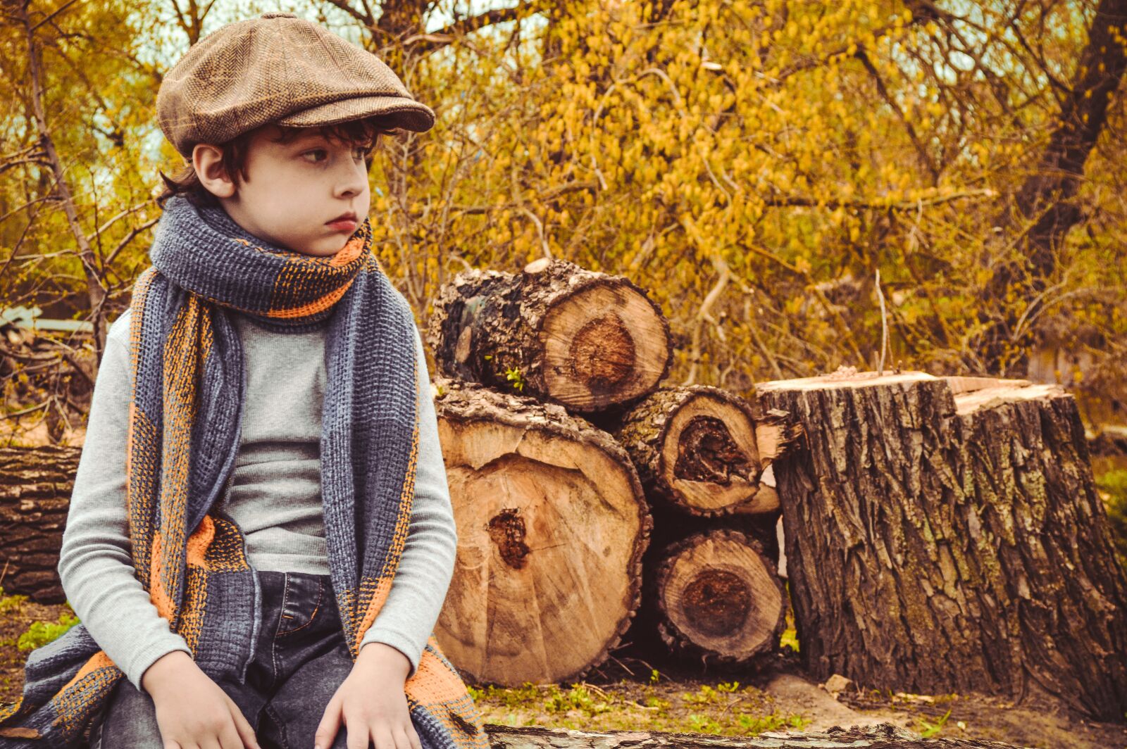 Nikon D3200 sample photo. Boy, kids, autumn photography