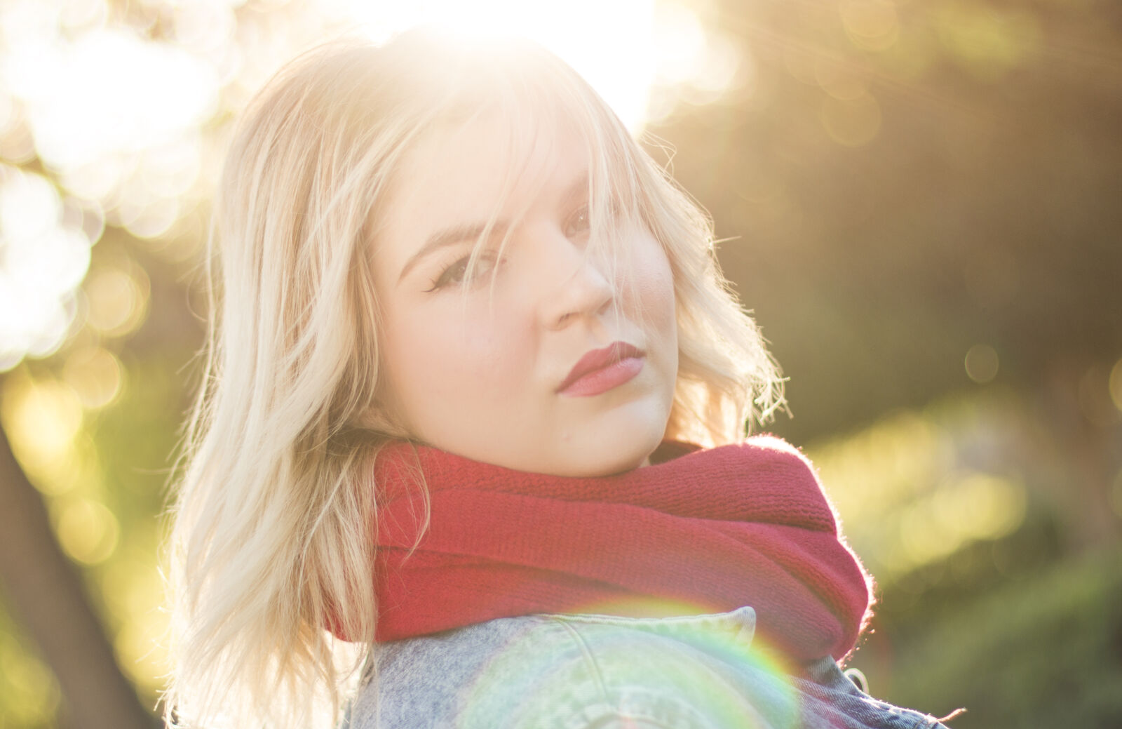 Canon EOS 70D sample photo. Sunset, girl, winter, blonde photography