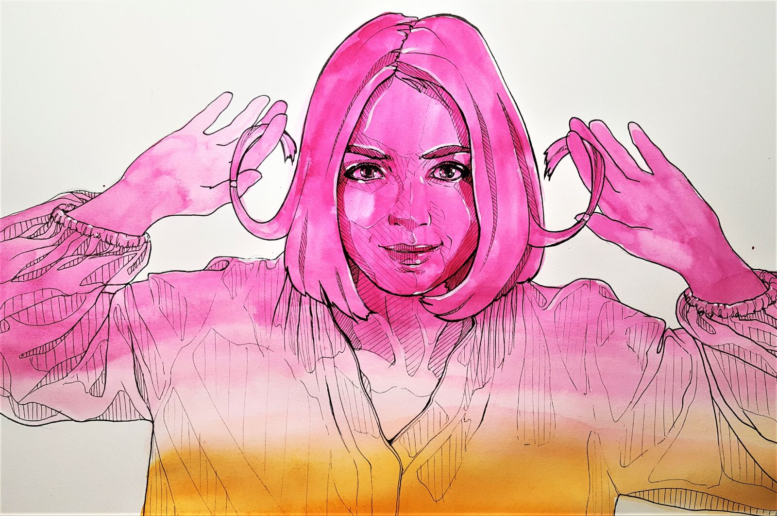 Samsung Galaxy S6 sample photo. Art, painting, pink photography