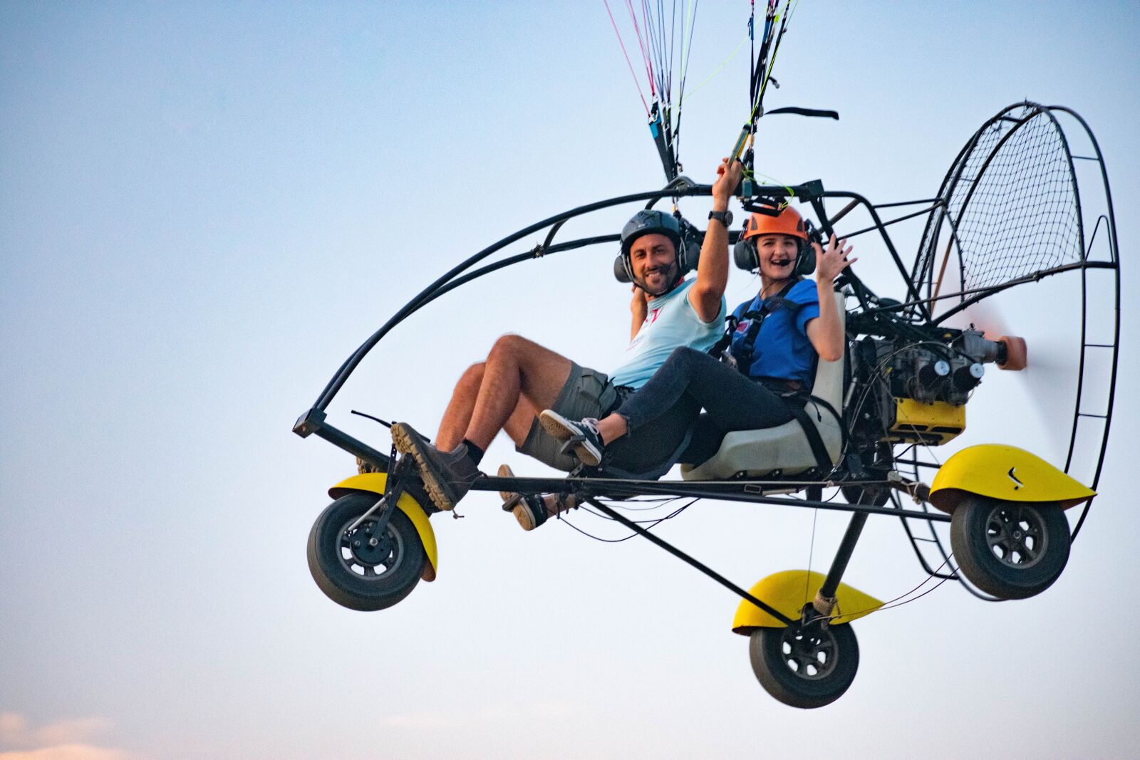 Nikon D3400 sample photo. Paramotor, flight, paragliding photography