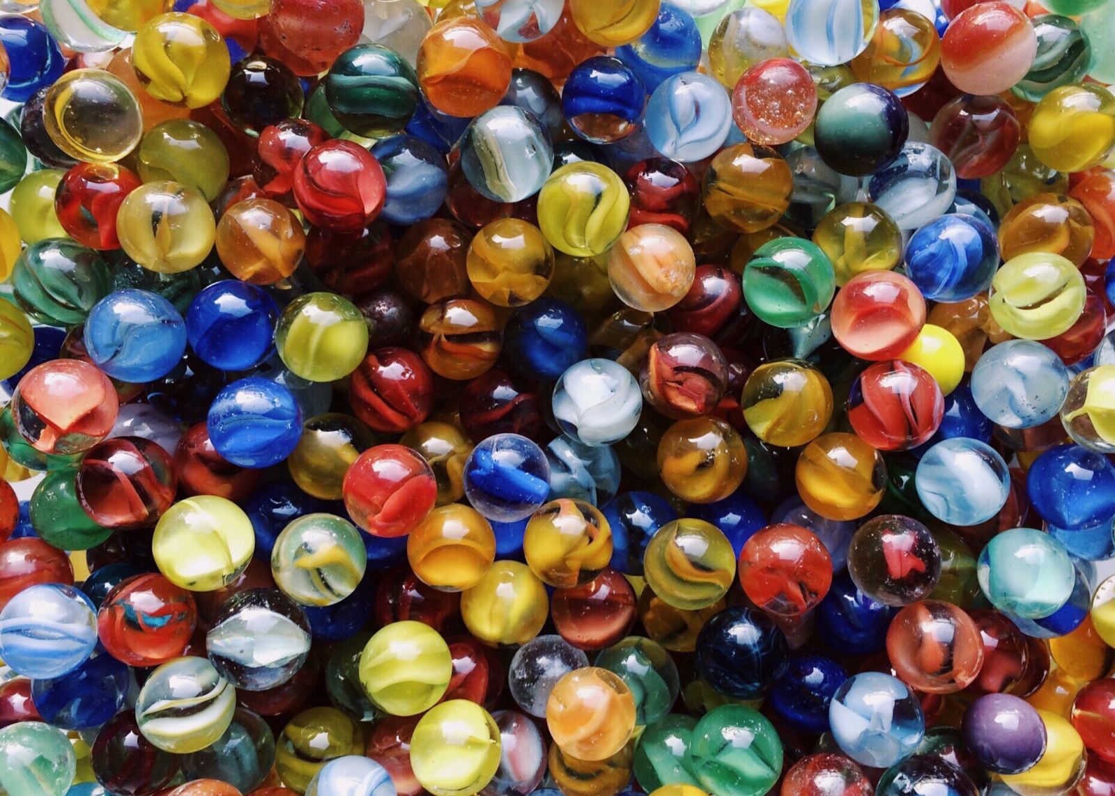 iPhone 5s back camera 4.15mm f/2.2 sample photo. Marbles, glass, colorful photography