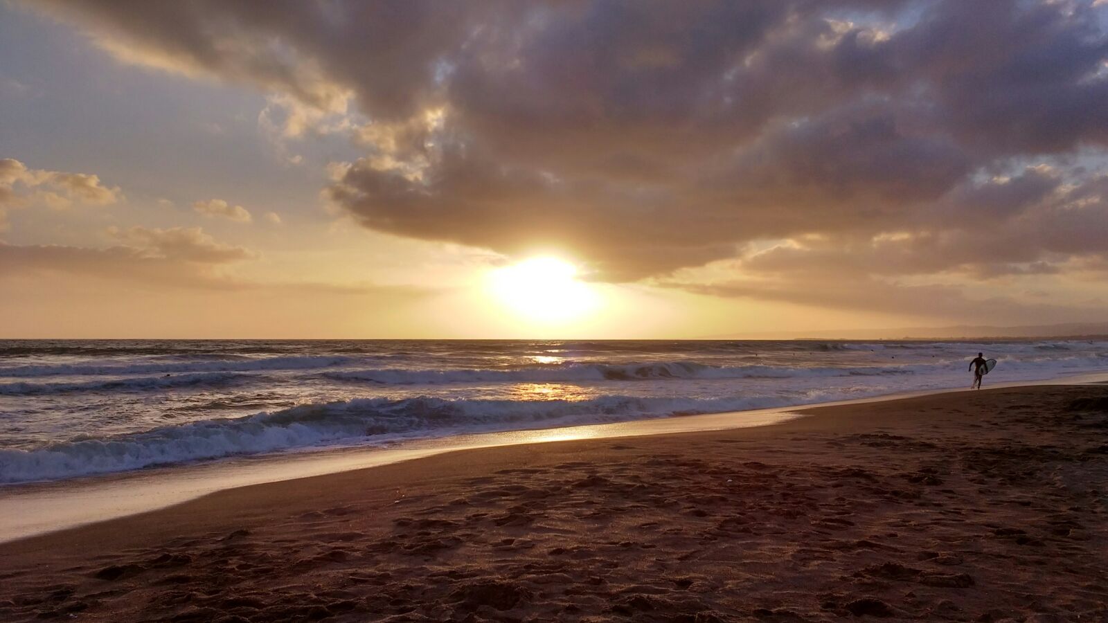 Motorola MotoG3 sample photo. Sunset, beach, sea photography