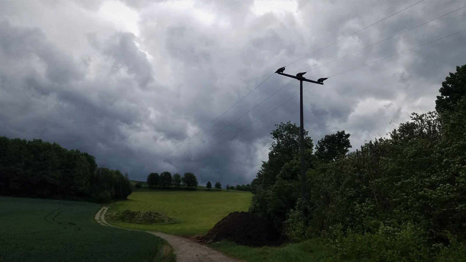 Samsung Galaxy S7 sample photo. Strommast, clouds, landscape photography