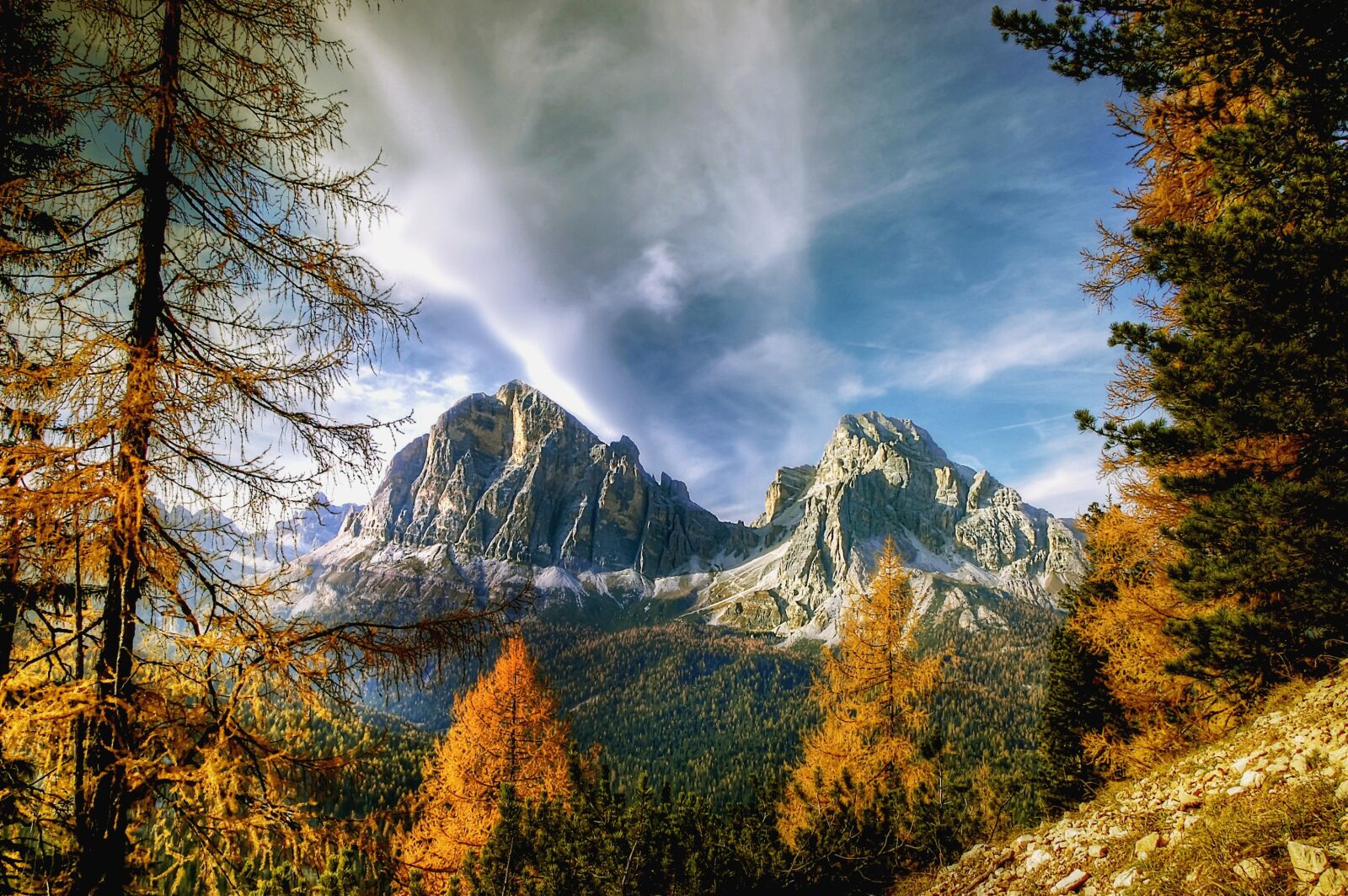 Nikon D40 sample photo. Tofane, dolomites, nature photography
