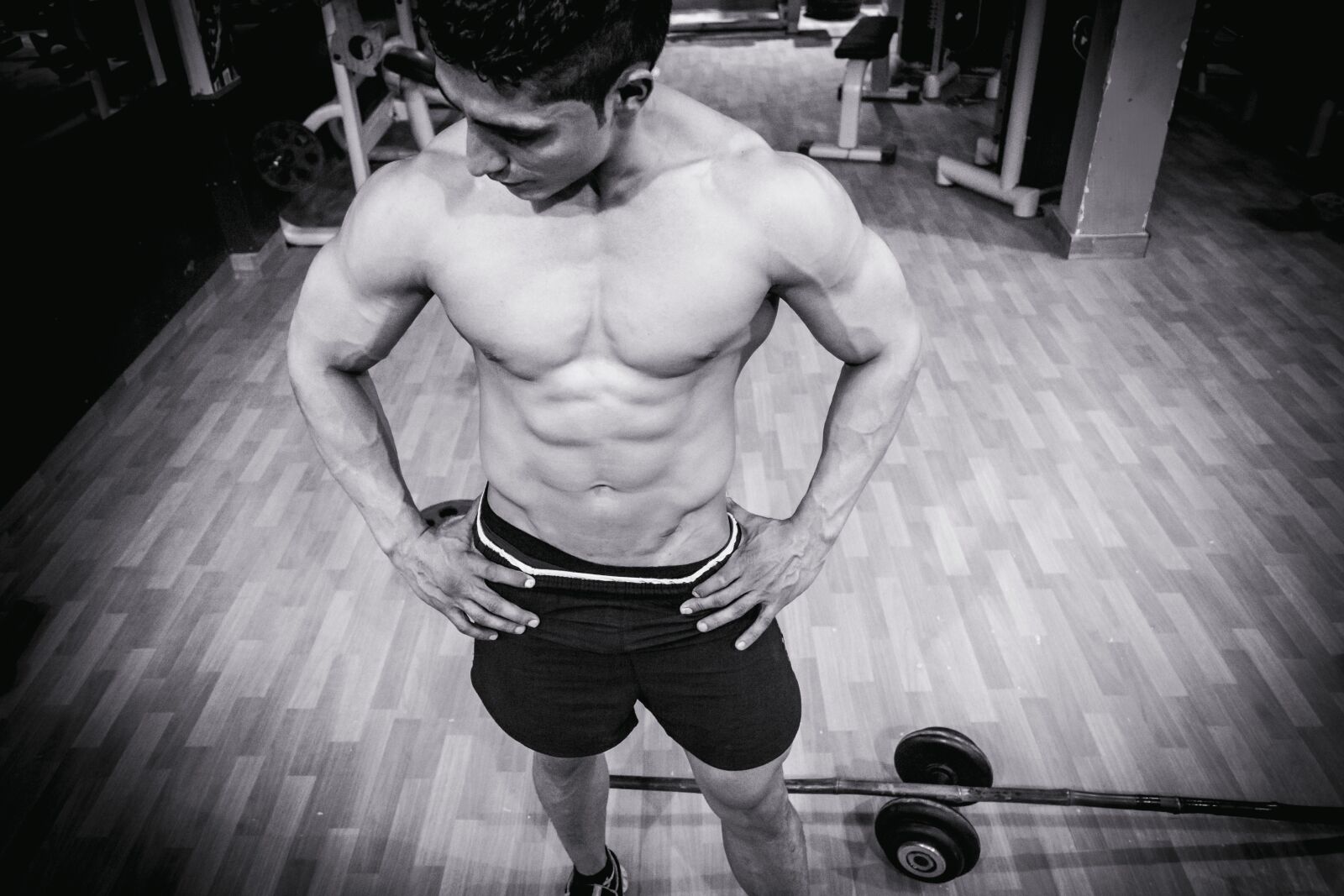 Nikon D5200 sample photo. Fitness, bodybuilding, abs photography