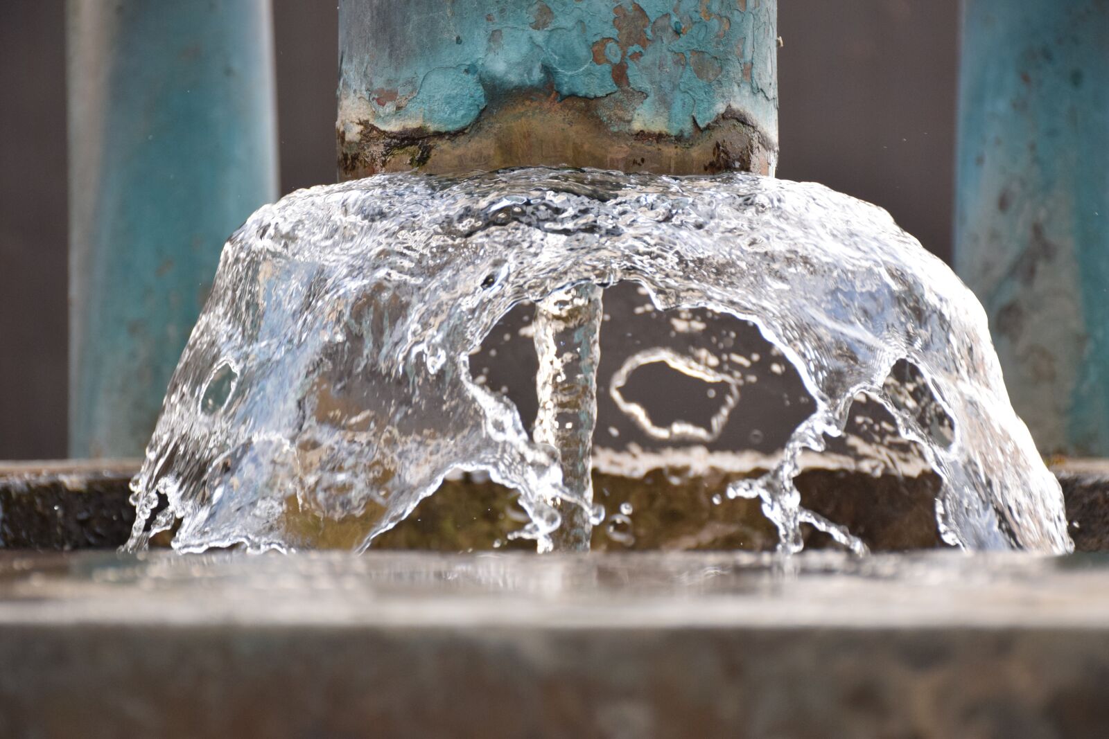 Nikon D5300 sample photo. Fountain, water, flow photography