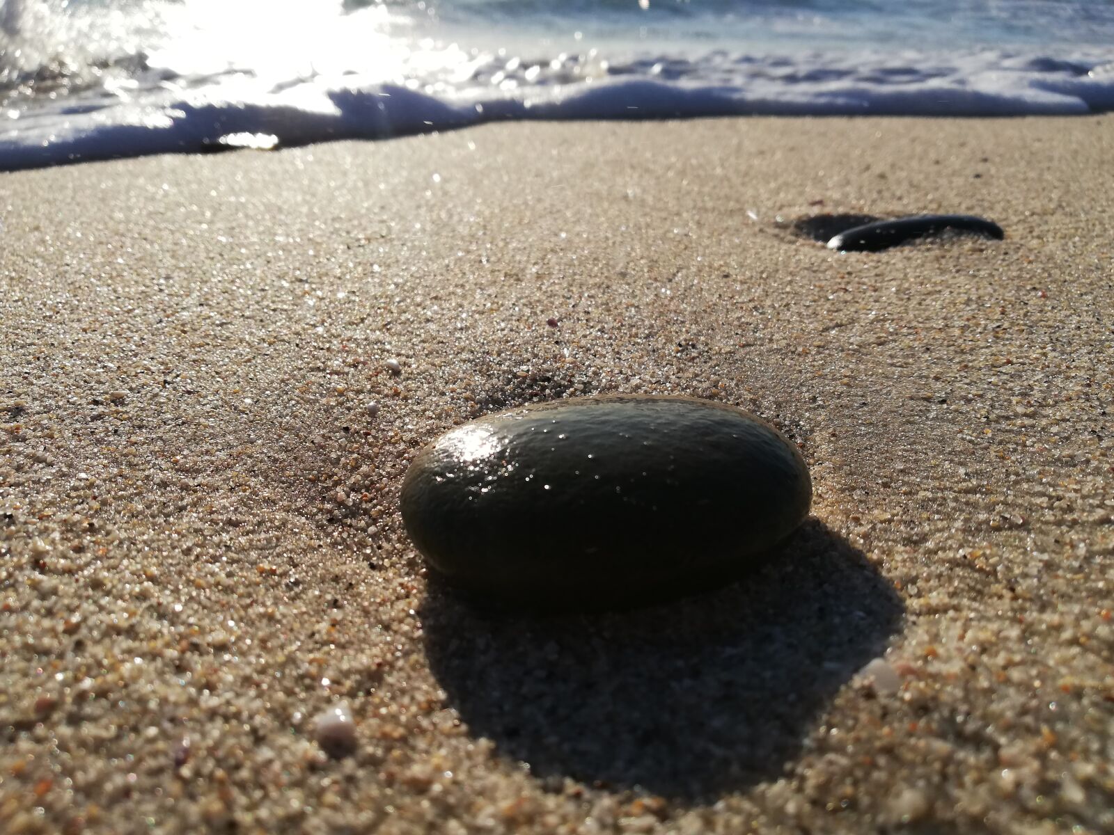 HUAWEI P20 lite sample photo. Stone, beach, ocean photography
