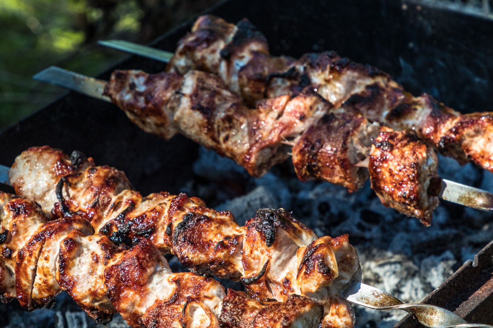 Canon EOS 80D + Canon EF 24-105mm F4L IS II USM sample photo. Shish kebab, meat, mangal photography