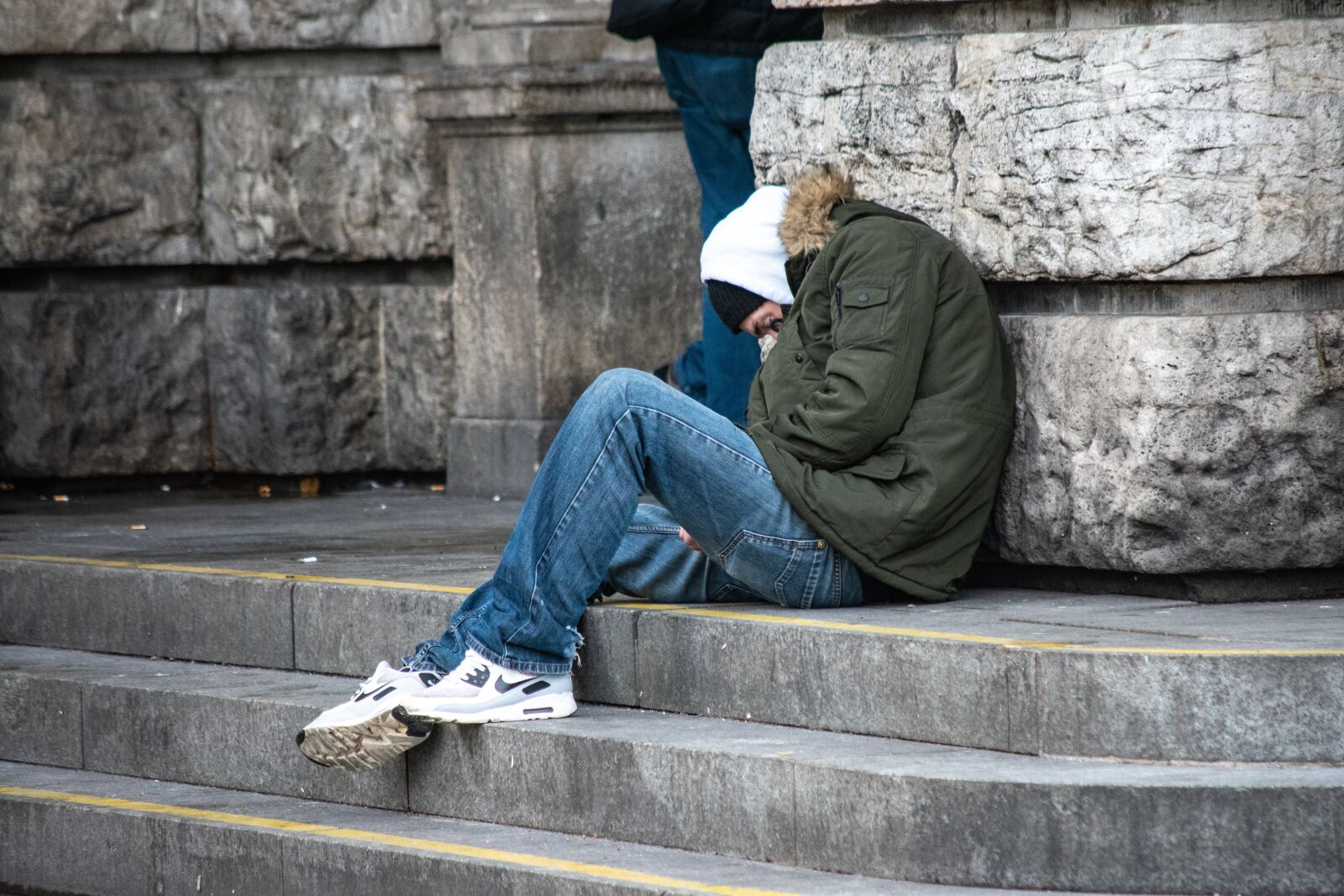 Nikon D3400 sample photo. Inequality, poverty, homeless photography