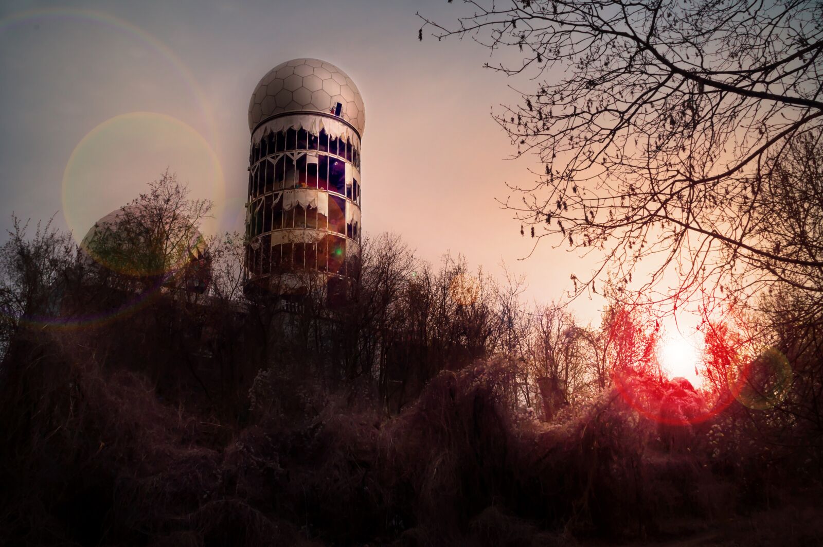 Nikon D5000 sample photo. Teufelsberg, berlin, interception station photography