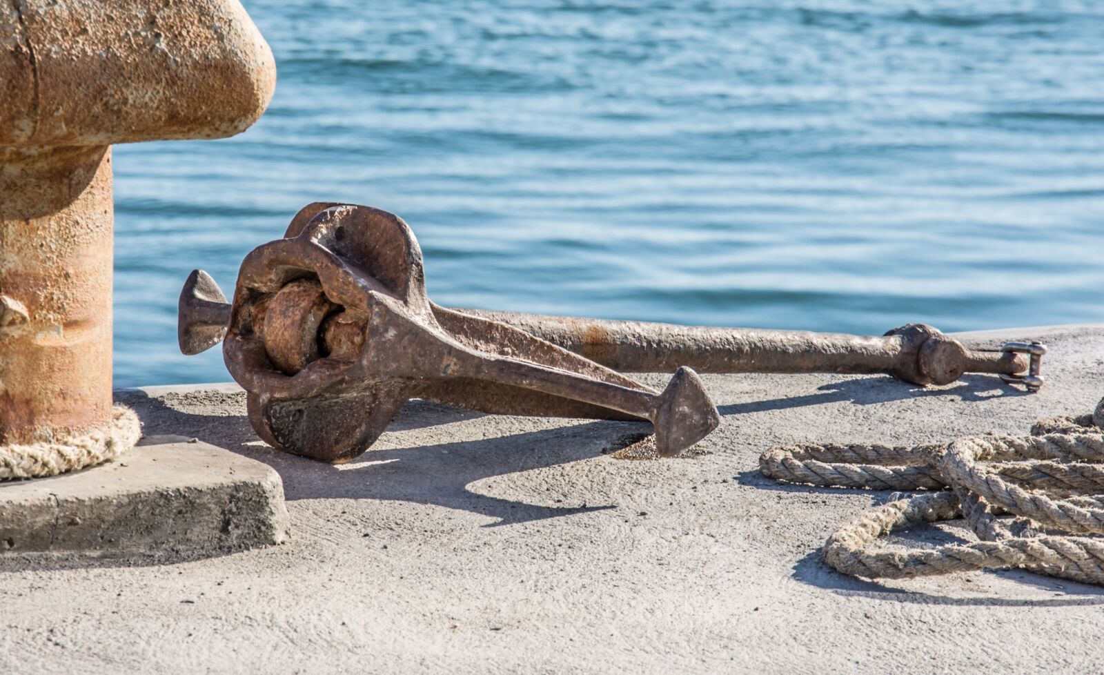 Nikon D7200 sample photo. Anchor, rope, pier photography