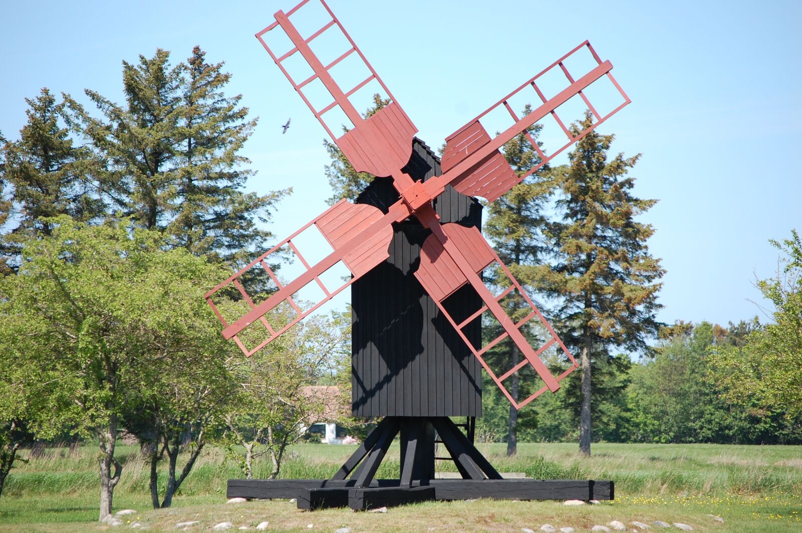 Nikon D40 sample photo. Læsø, old, mill photography