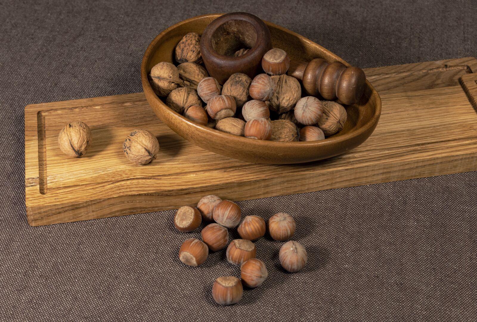 Nikon D750 sample photo. Nut, desk, board photography