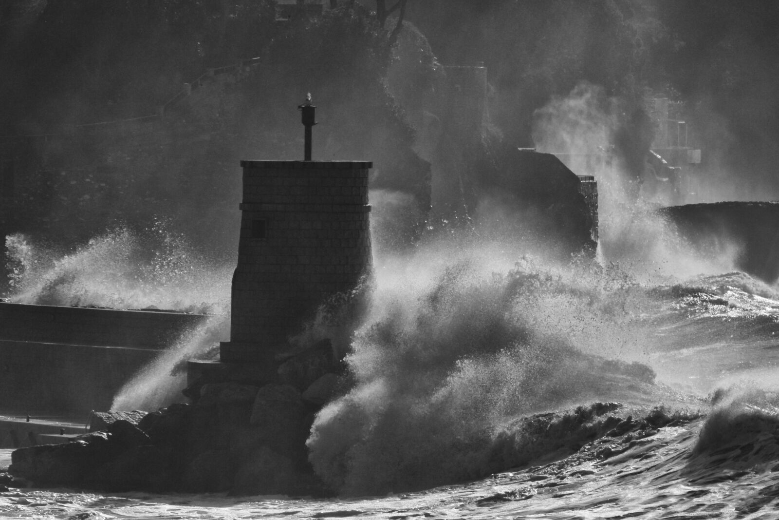 Canon EOS 5D Mark II sample photo. Sea storm, recco, liguria photography