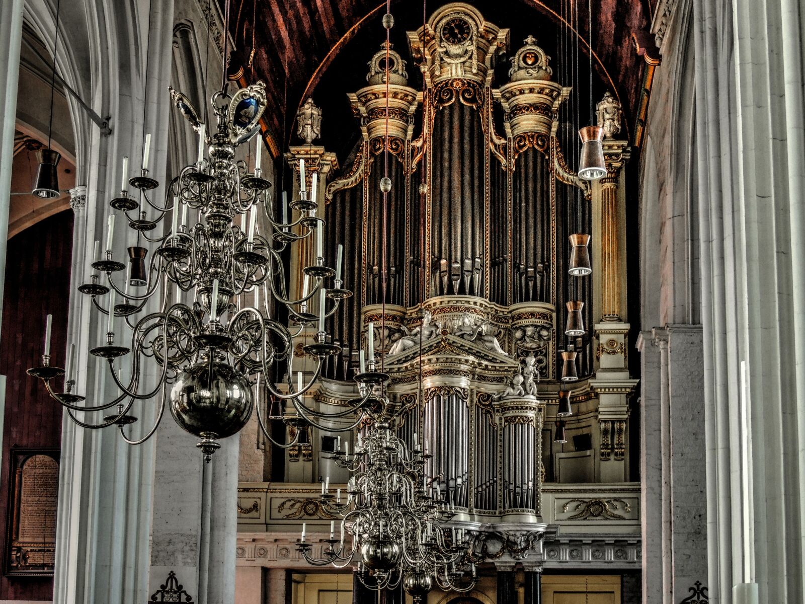 Nikon Coolpix P510 sample photo. Church organ, organ pipes photography