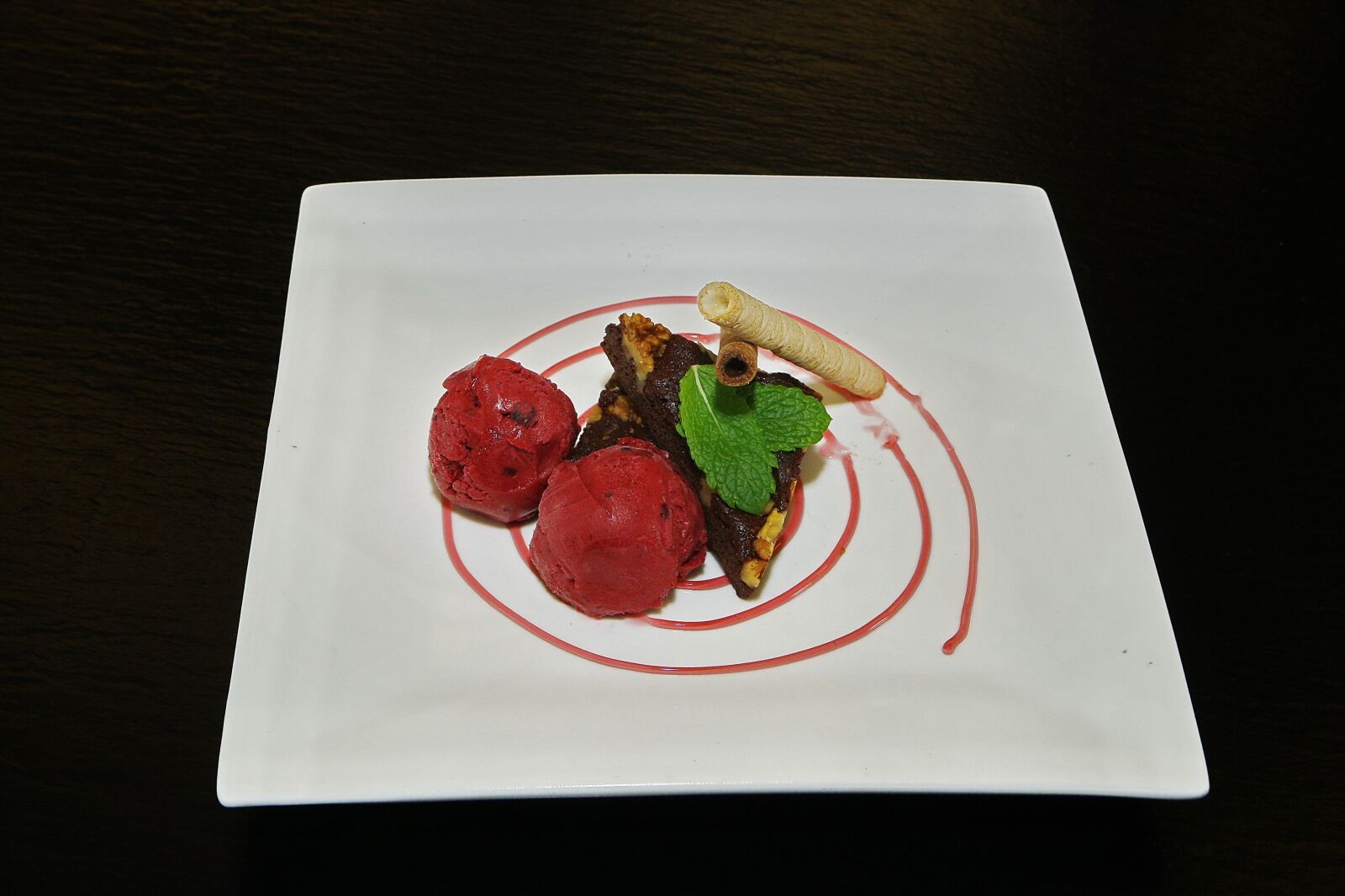Canon EOS-1D Mark III sample photo. Blackcurrant sorbet, ice cream photography