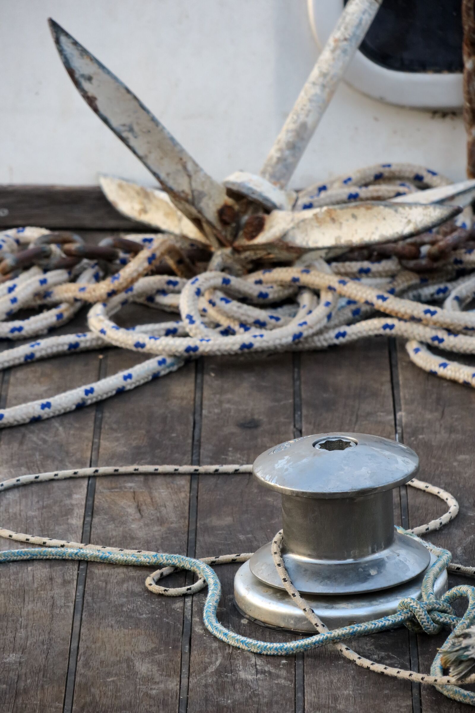 Canon PowerShot G3 X sample photo. Anchor, boat, rope photography
