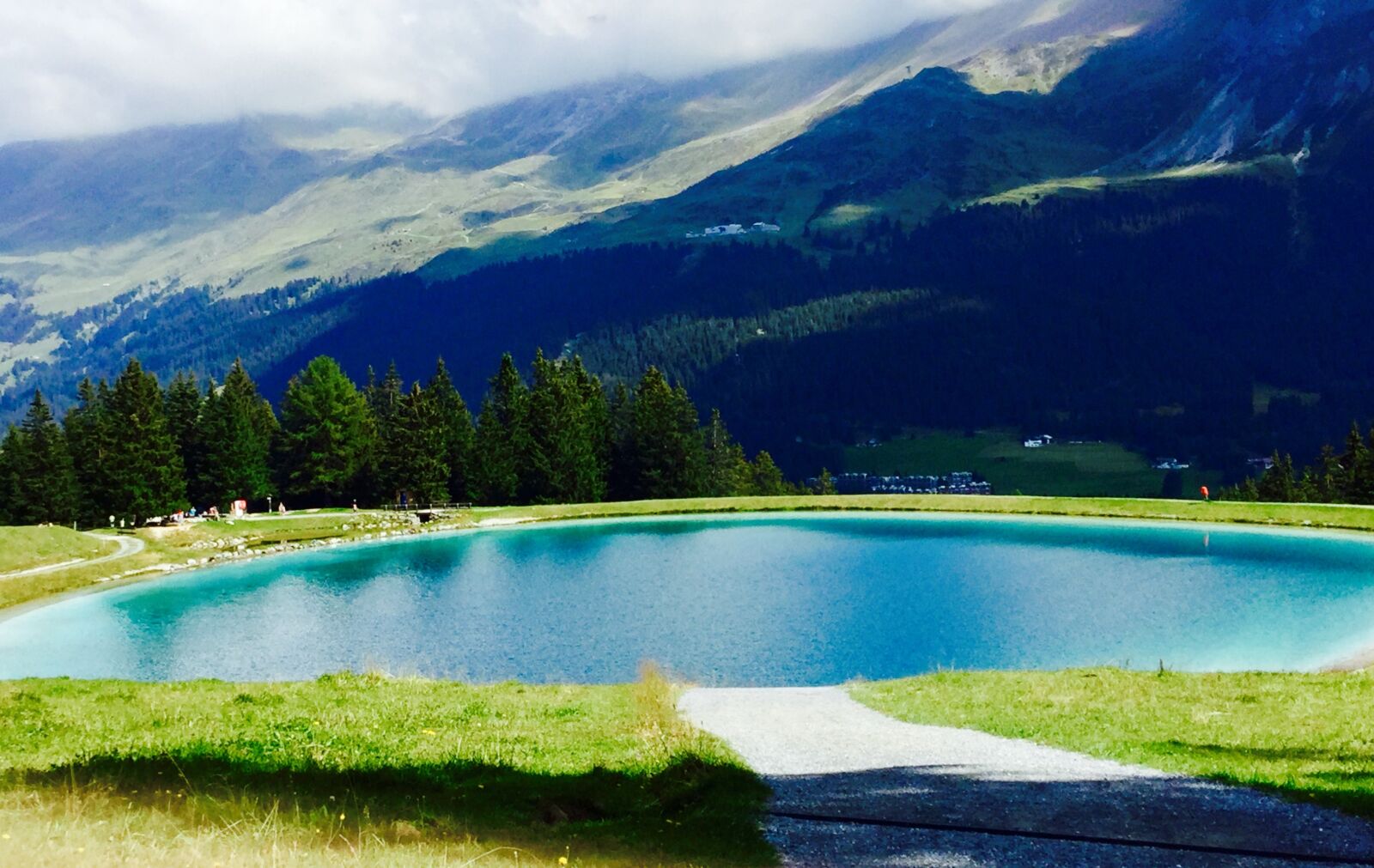 Apple iPod touch sample photo. Lake, mountains, water photography