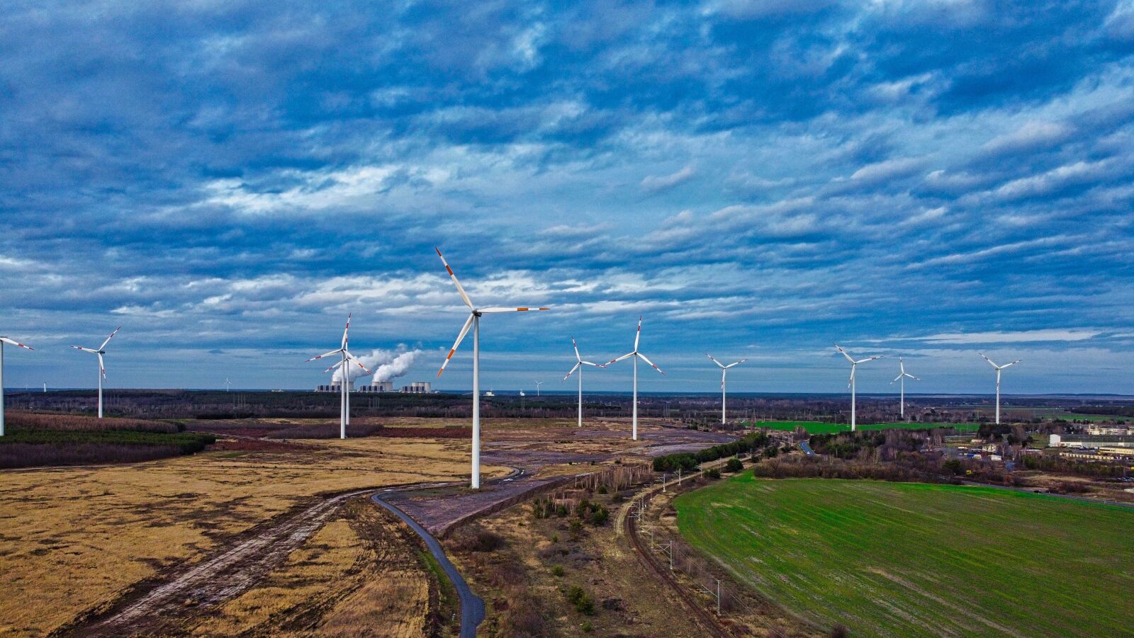 DJI FC7203 sample photo. Energy, wind energy, wind photography